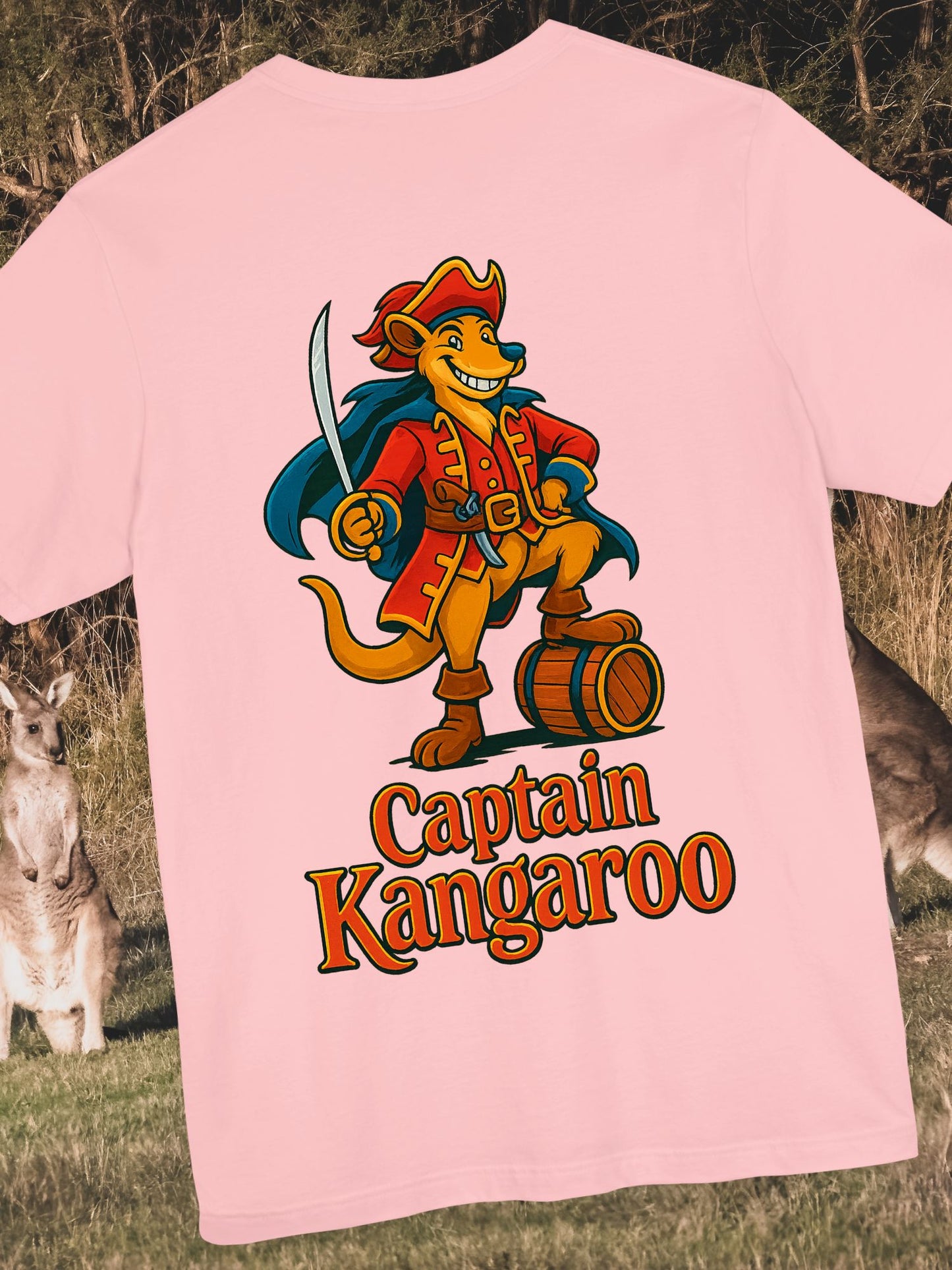 "Captain Kangaroo" Unisex Tee, Fun Graphic Shirt, Vintage Style T-Shirt, Cozy Everyday Wear, Great Gift Idea