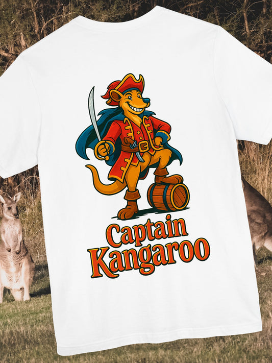 "Captain Kangaroo" Unisex Tee, Fun Graphic Shirt, Vintage Style T-Shirt, Cozy Everyday Wear, Great Gift Idea