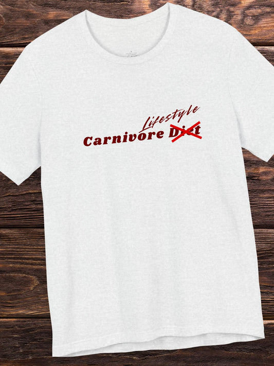 'Carnivore Lifestyle' Unisex T-Shirt, Carnivore Diet Apparel, Health and Wellness