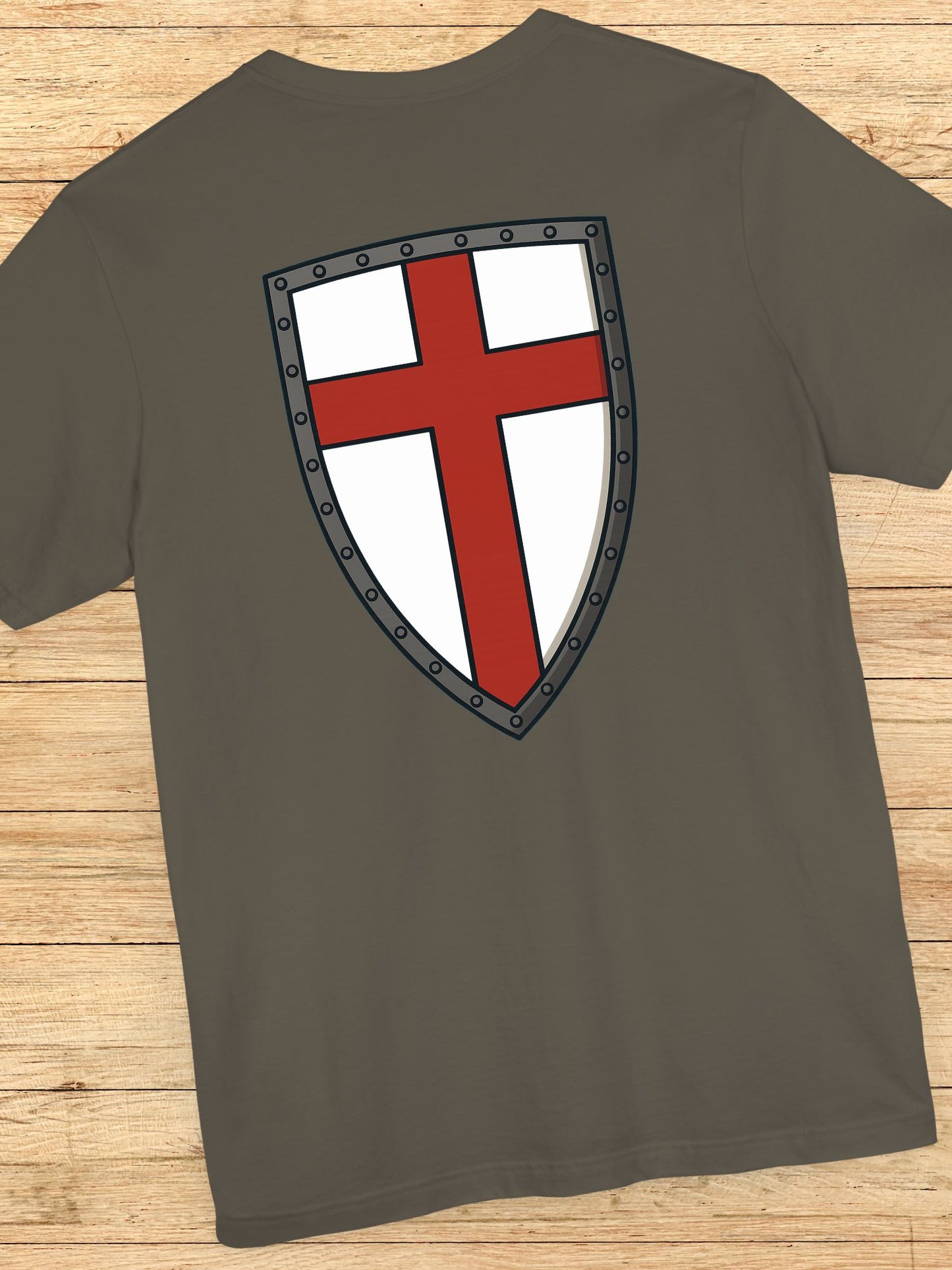 Crusader Cross (Back) Graphic Unisex T-Shirt, Christian Warrior Apparel