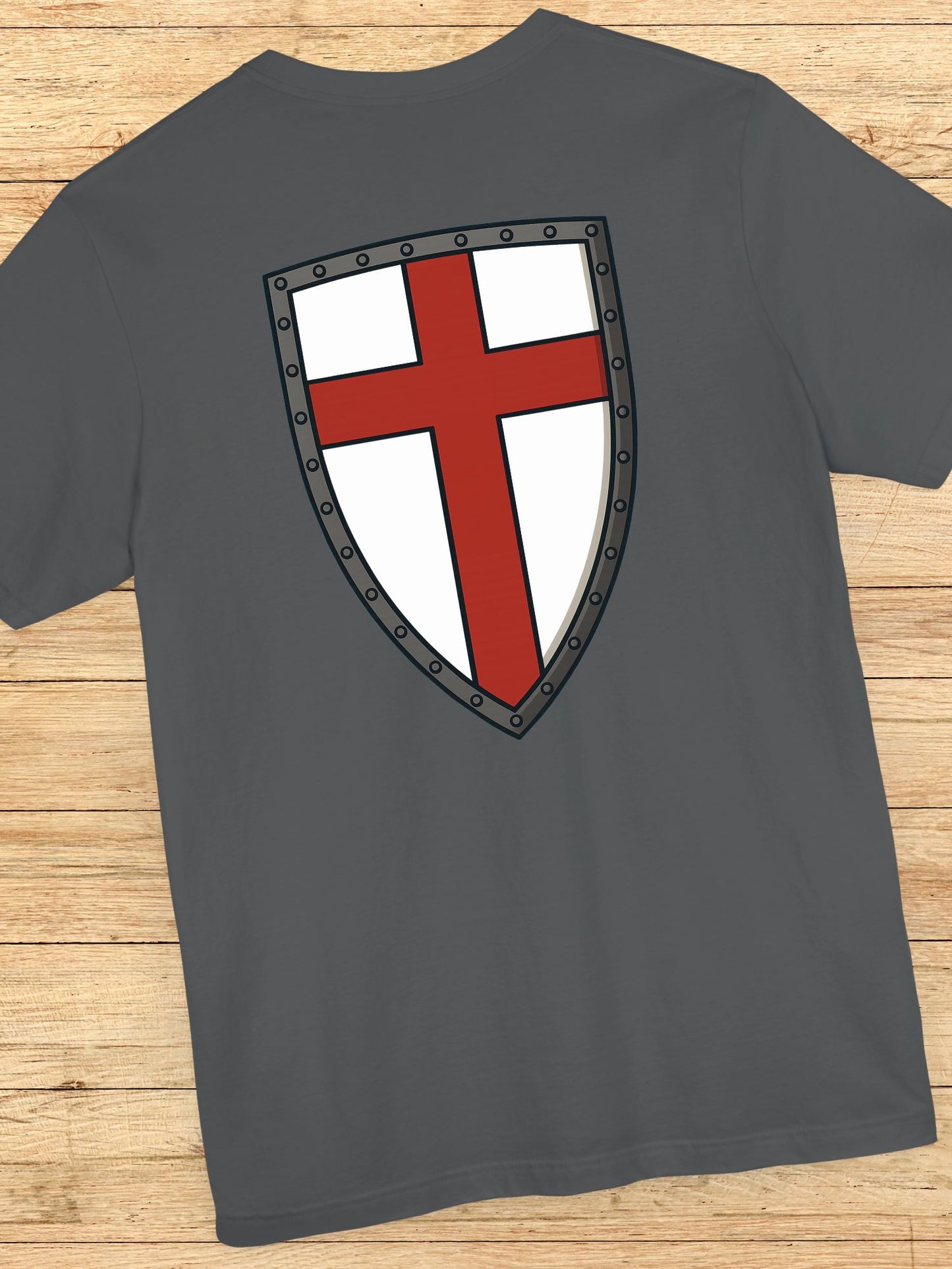 Crusader Cross (Back) Graphic Unisex T-Shirt, Christian Warrior Apparel