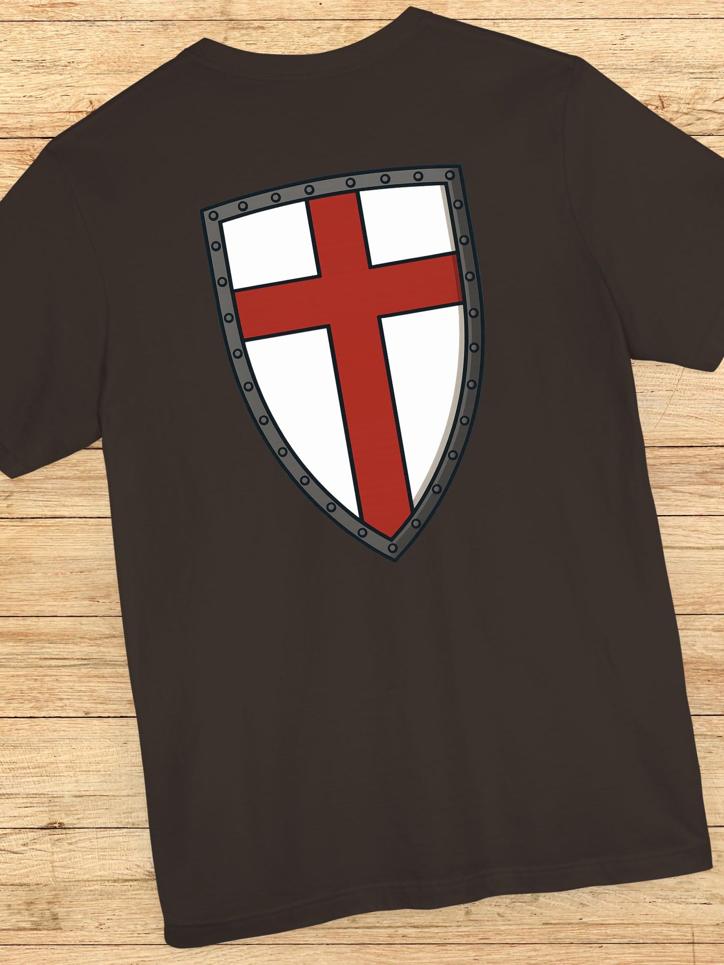 Crusader Cross (Back) Graphic Unisex T-Shirt, Christian Warrior Apparel