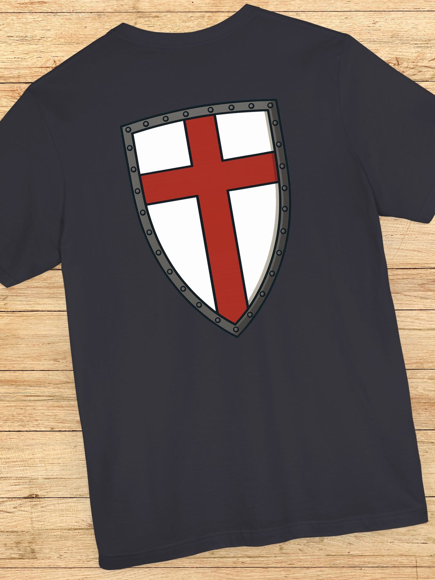 Crusader Cross (Back) Graphic Unisex T-Shirt, Christian Warrior Apparel