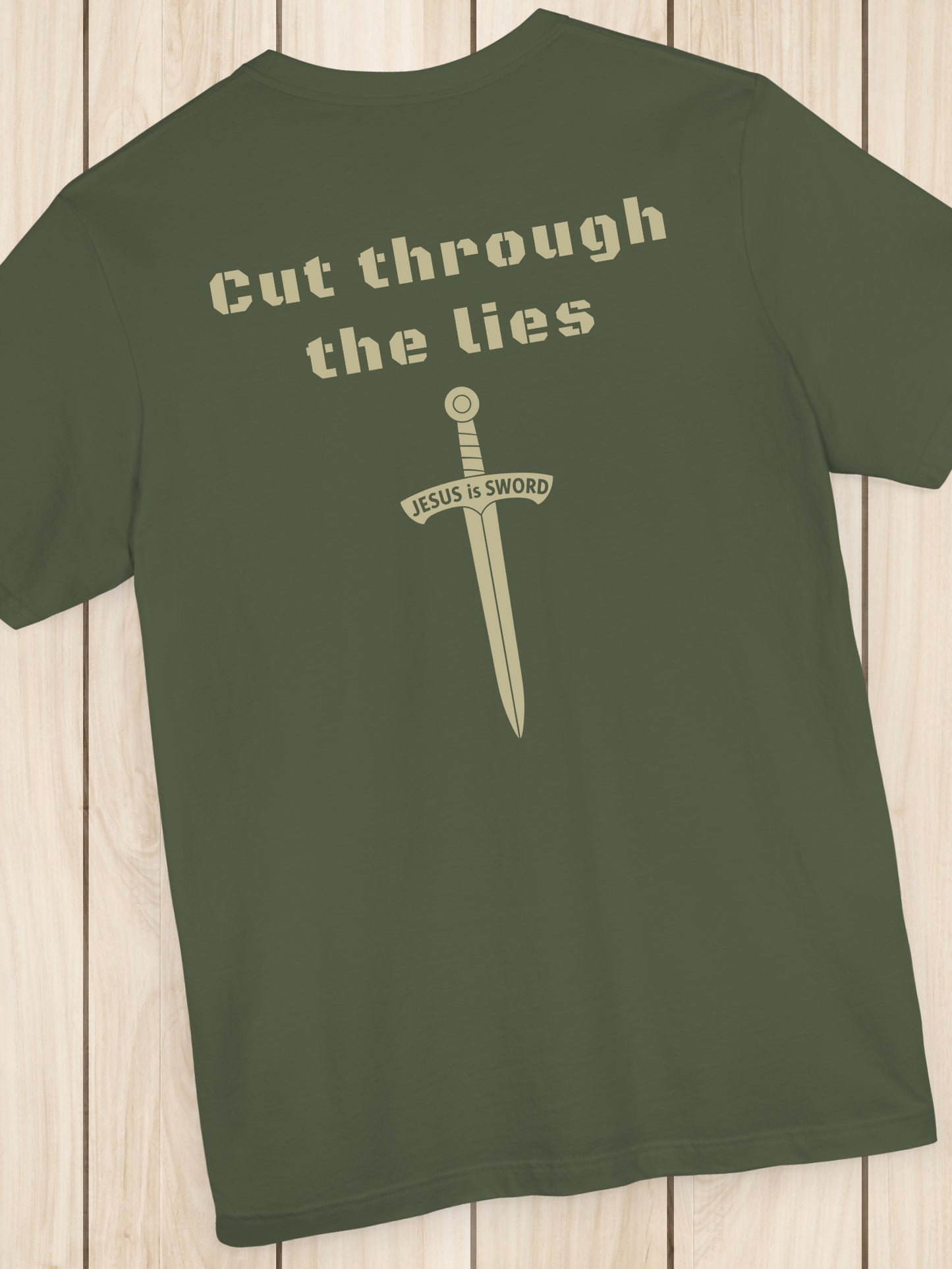 'Cut through the lies, JESUS is SWORD' Unisex T-Shirt, Christian Apparel, Jesus Tee