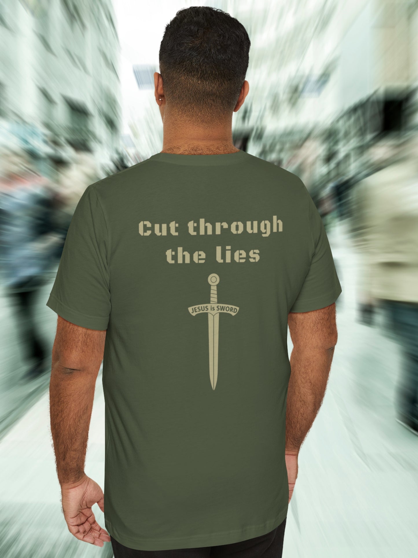 'Cut through the lies, JESUS is SWORD' Unisex T-Shirt, Christian Apparel, Jesus Tee