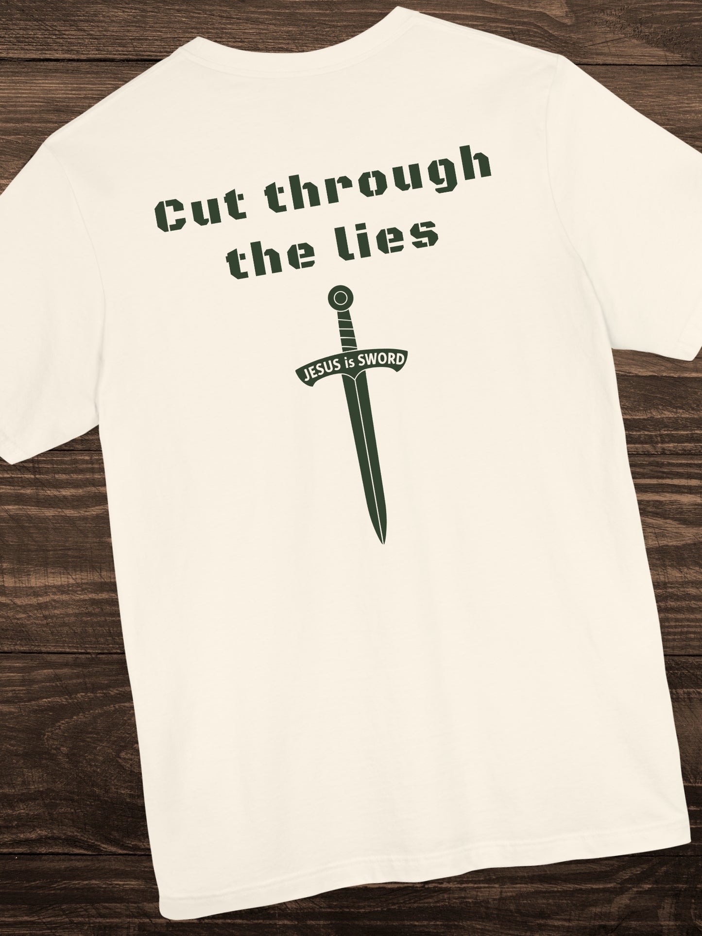 'Cut through the lies, JESUS is SWORD' Unisex T-Shirt, Christian Apparel, Jesus Tee
