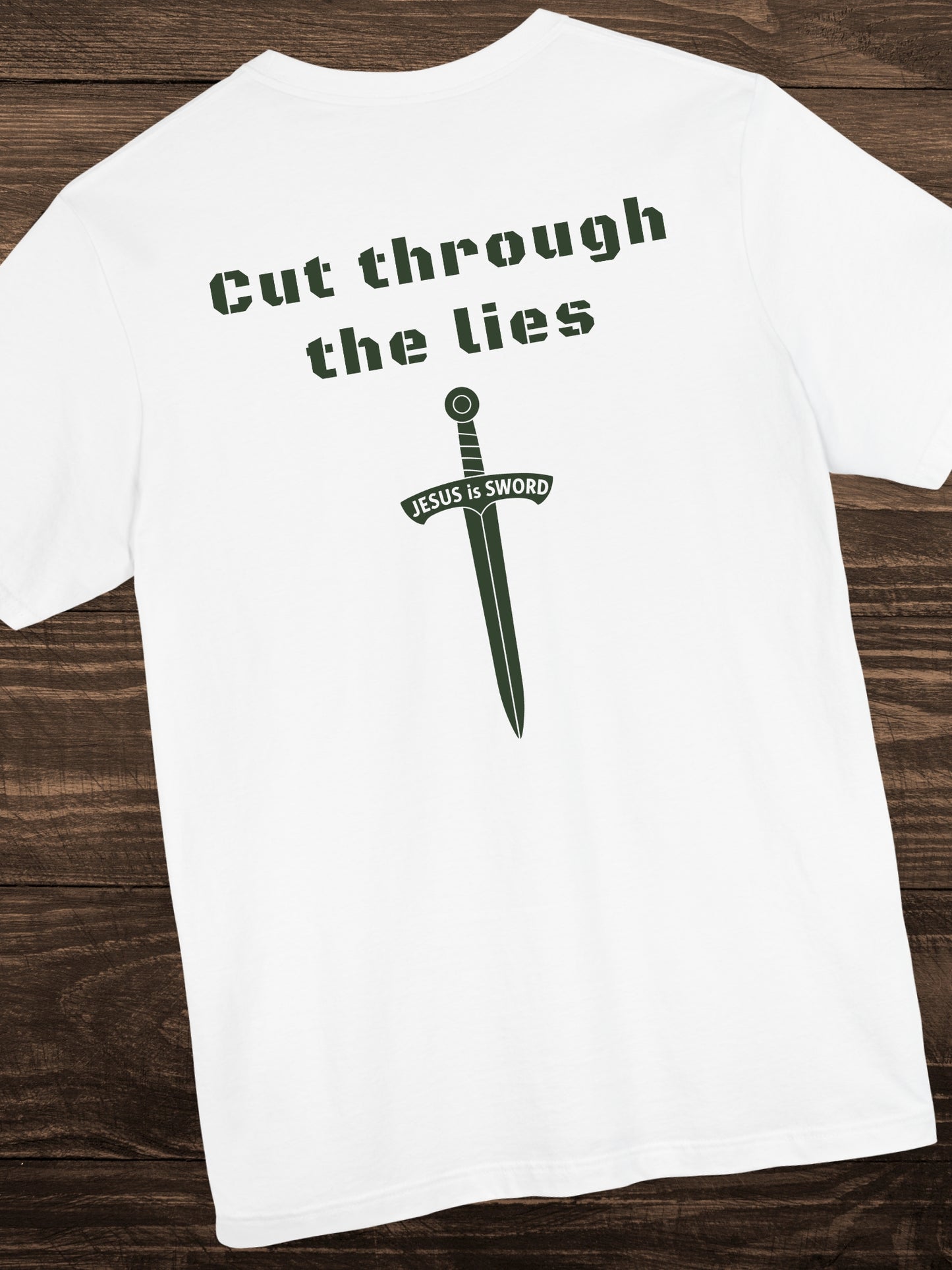 'Cut through the lies, JESUS is SWORD' Unisex T-Shirt, Christian Apparel, Jesus Tee