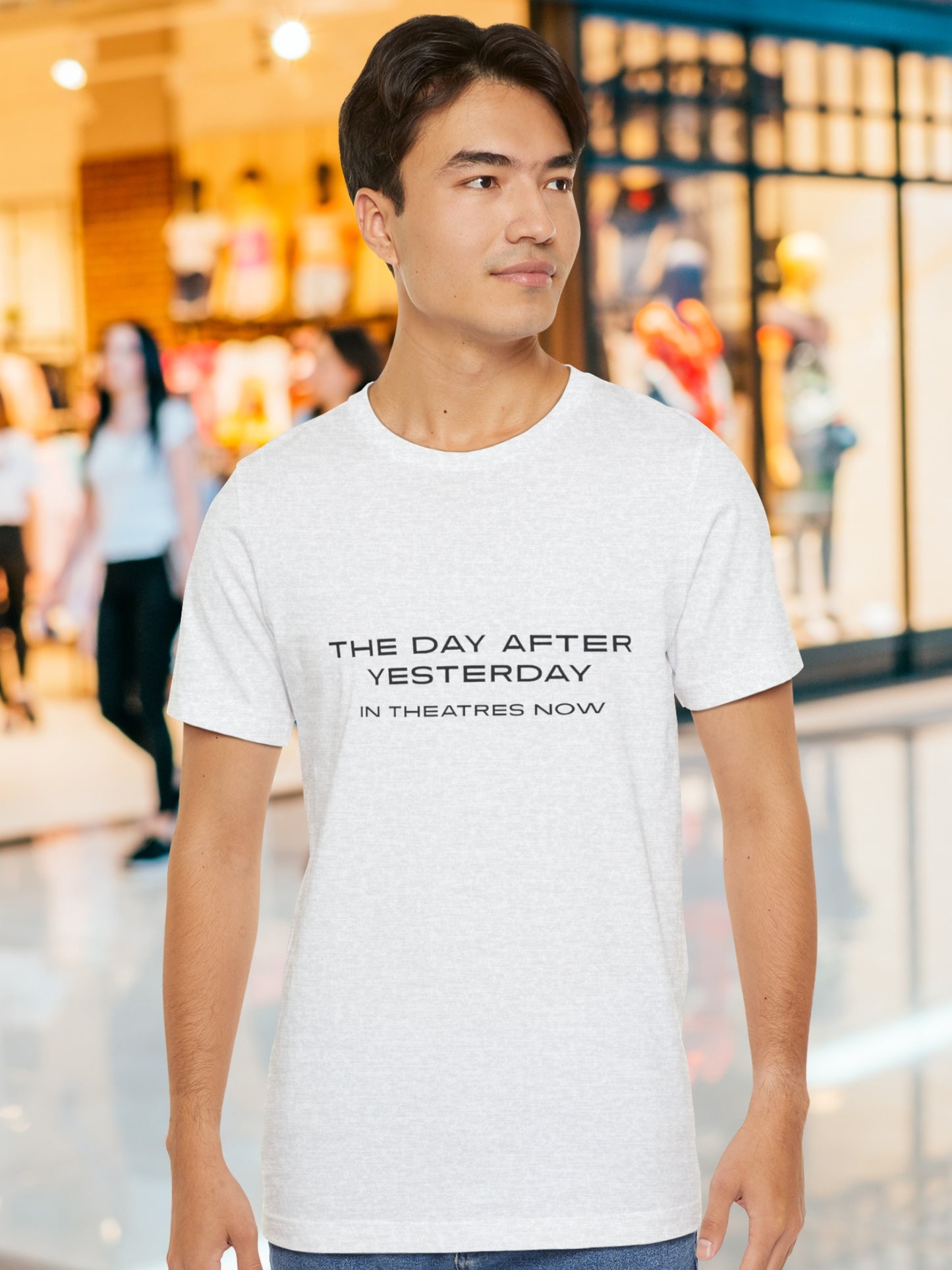 'The Day After Yesterday, In Theaters Now' Unisex T-Shirt, Humorous Movie Tee