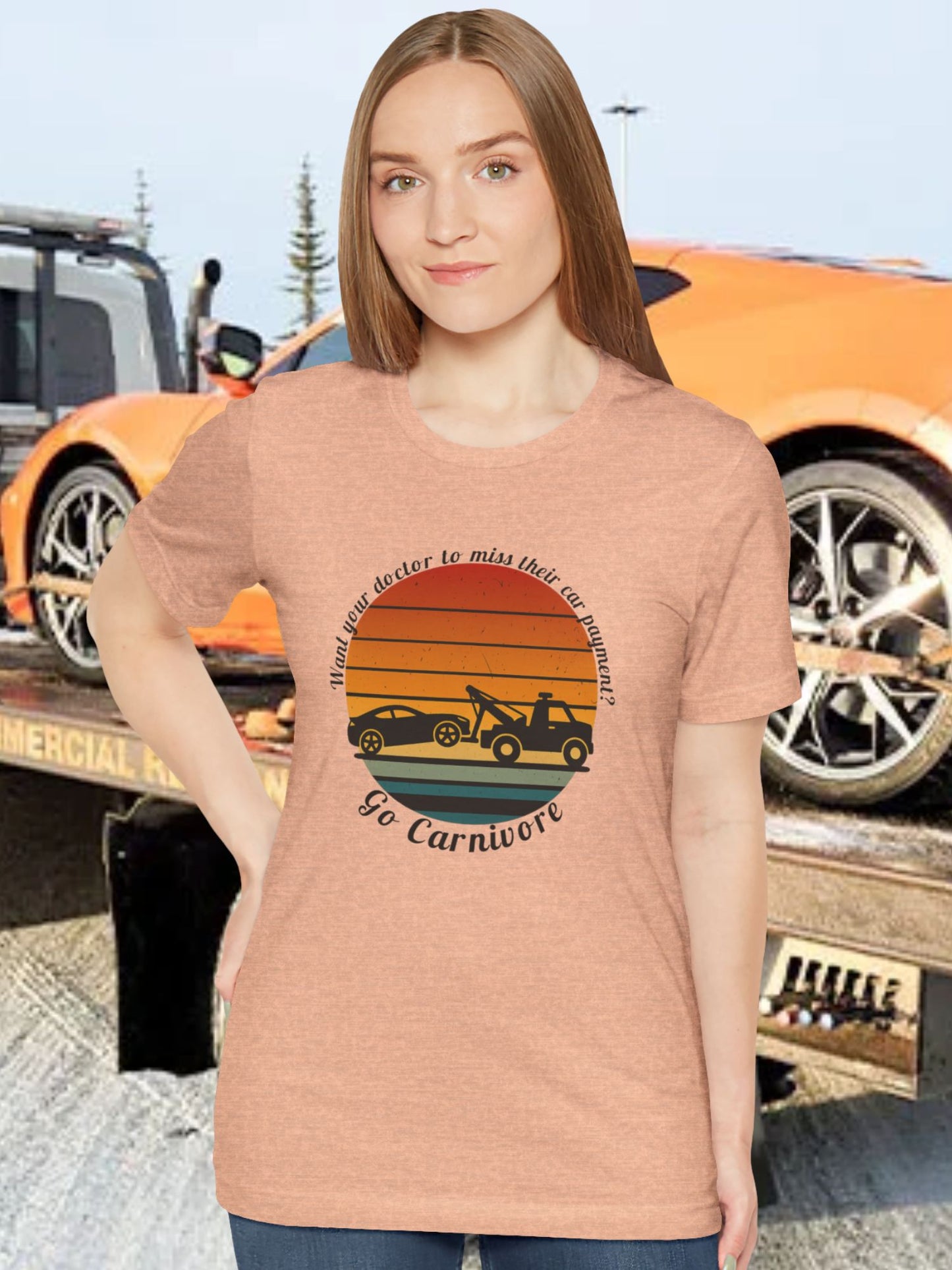 'Want your doctor to miss their car payment?' 'Go Carnivore' Carnivore Diet Unisex T-Shirt, Retro Graphic Tee, Carnivore Casual Wear