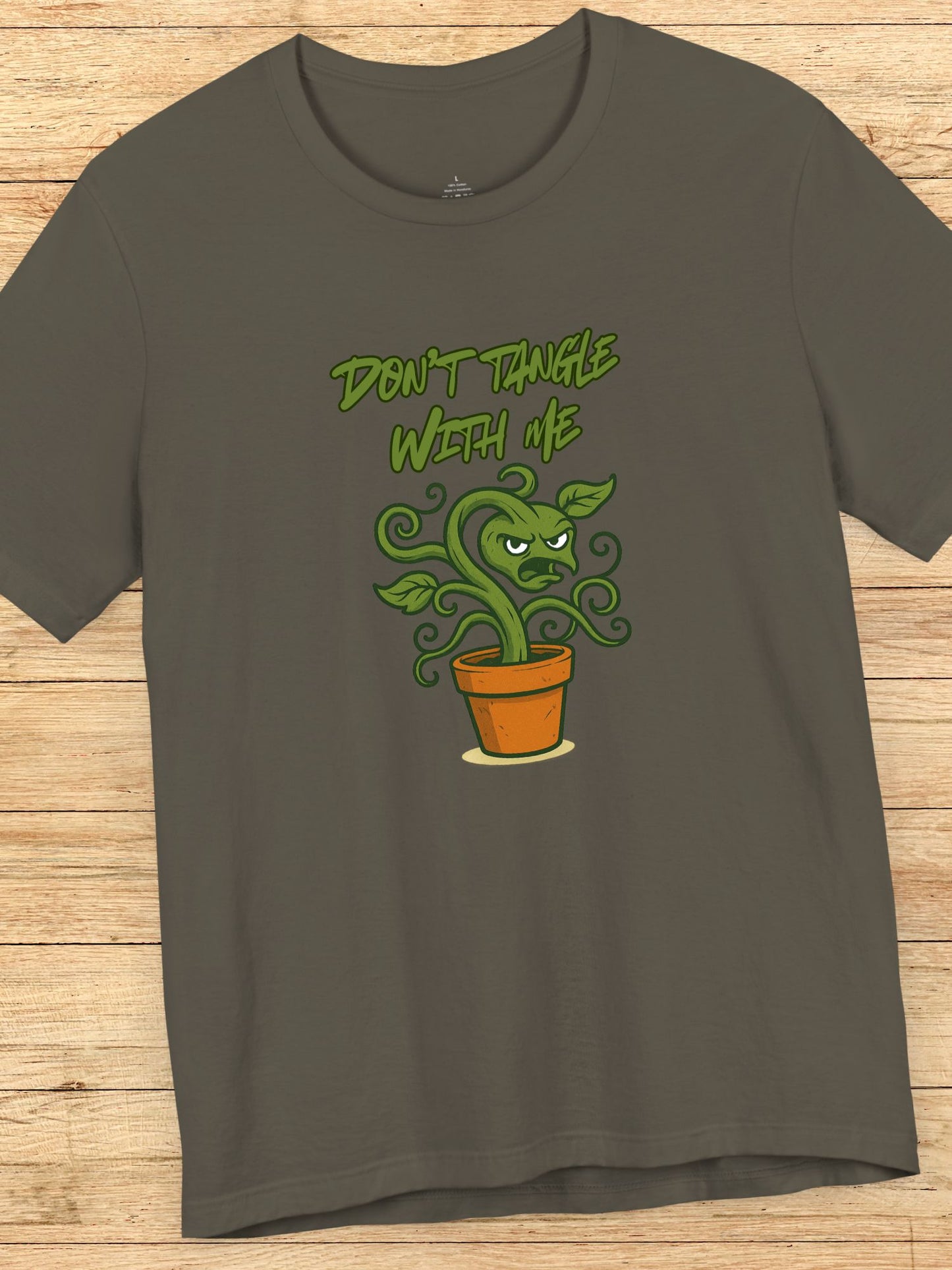 'Don't Tangle with Me' Menacing Plant Graphic Unisex T-Shirt, Cool Gift for Gardeners, Jiu Jitsu, Summer Wear