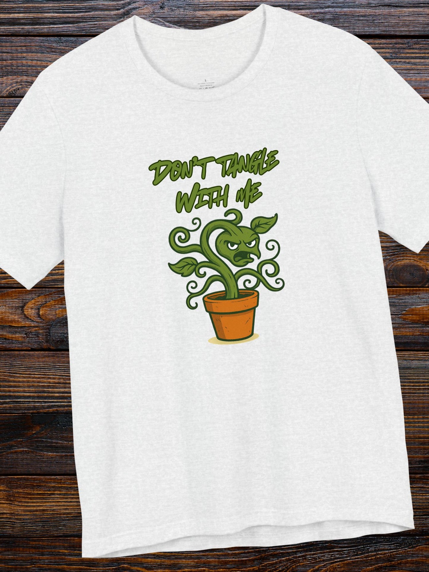 'Don't Tangle with Me' Menacing Plant Graphic Unisex T-Shirt, Cool Gift for Gardeners, Jiu Jitsu, Summer Wear
