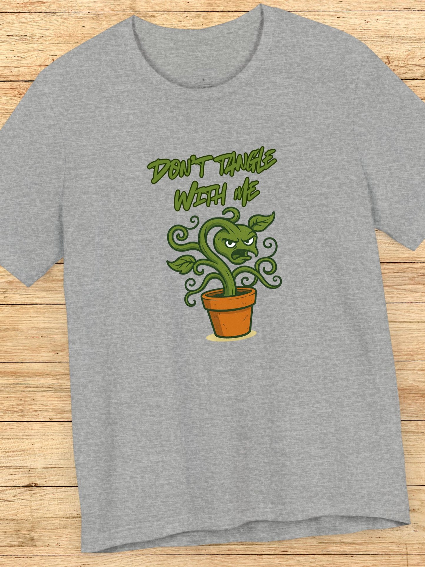 'Don't Tangle with Me' Menacing Plant Graphic Unisex T-Shirt, Cool Gift for Gardeners, Jiu Jitsu, Summer Wear