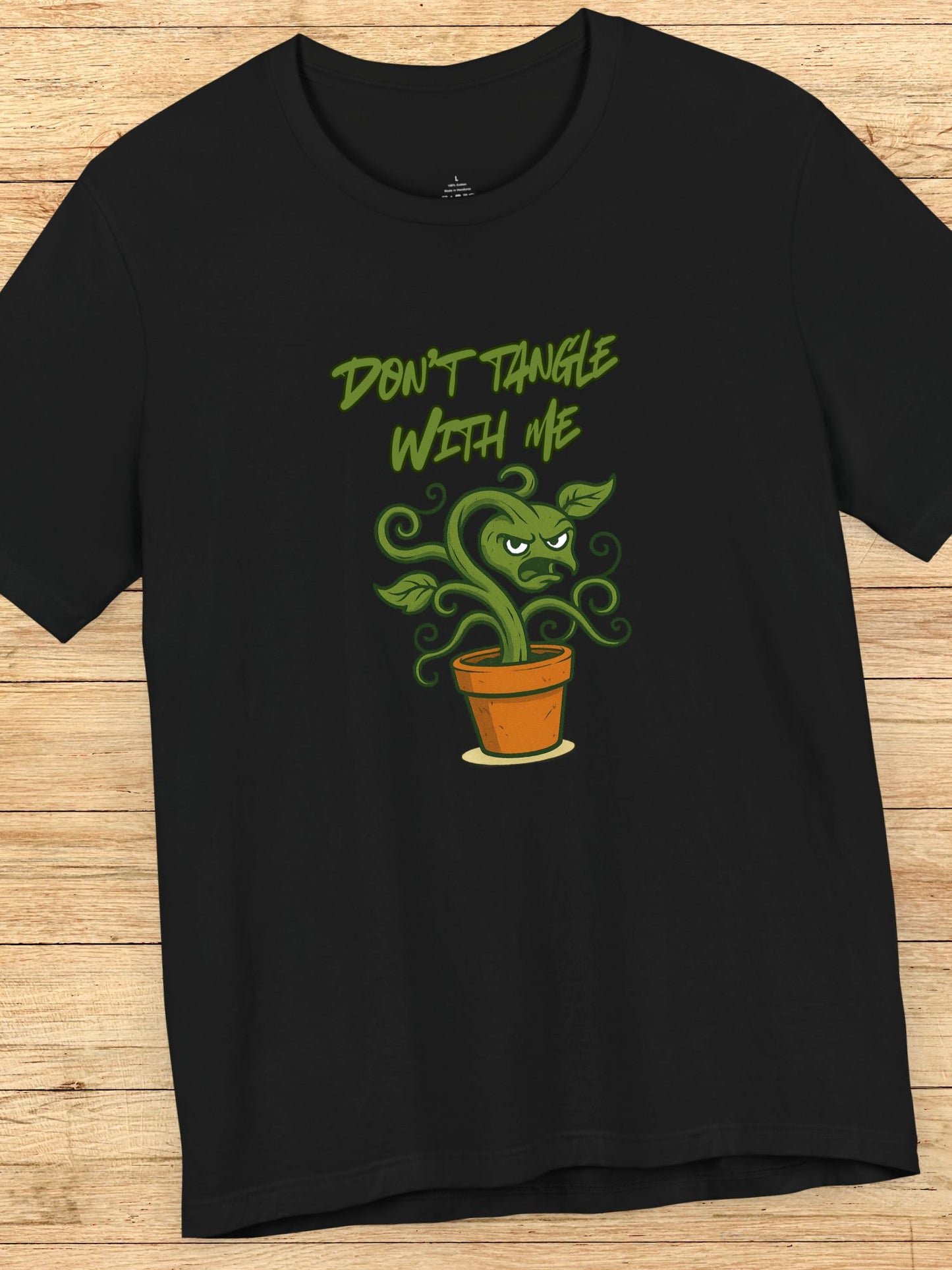 'Don't Tangle with Me' Menacing Plant Graphic Unisex T-Shirt, Cool Gift for Gardeners, Jiu Jitsu, Summer Wear