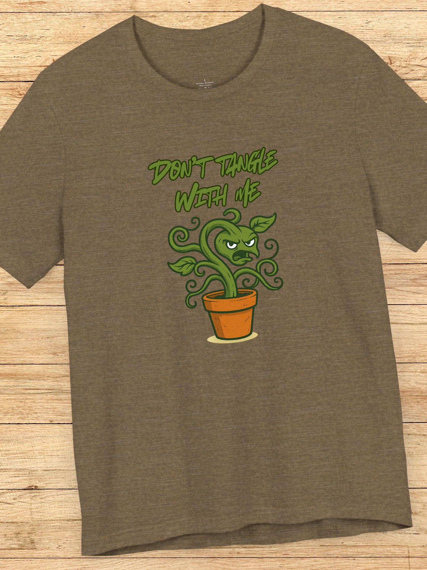 'Don't Tangle with Me' Menacing Plant Graphic Unisex T-Shirt, Cool Gift for Gardeners, Jiu Jitsu, Summer Wear