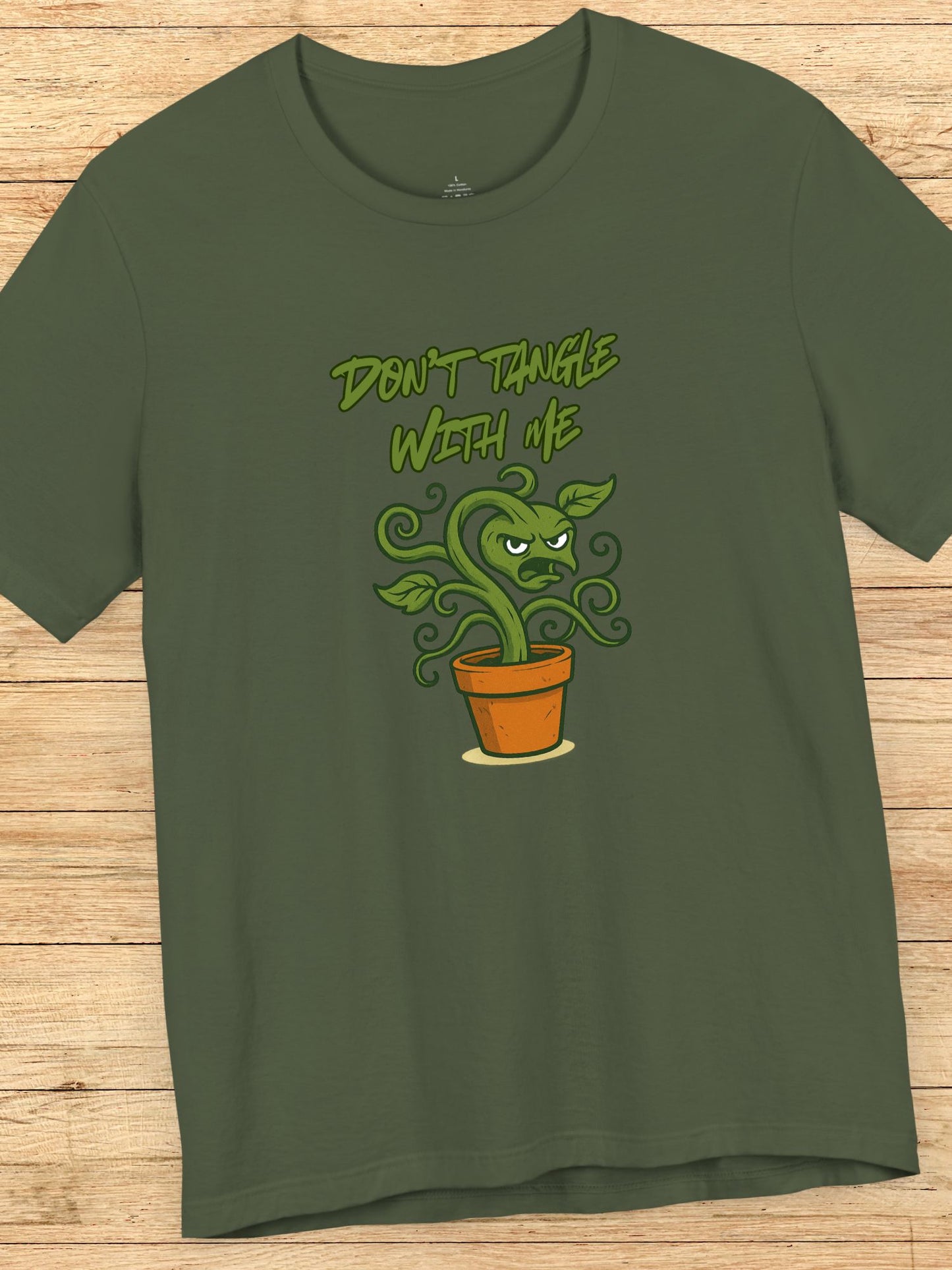 'Don't Tangle with Me' Menacing Plant Graphic Unisex T-Shirt, Cool Gift for Gardeners, Jiu Jitsu, Summer Wear