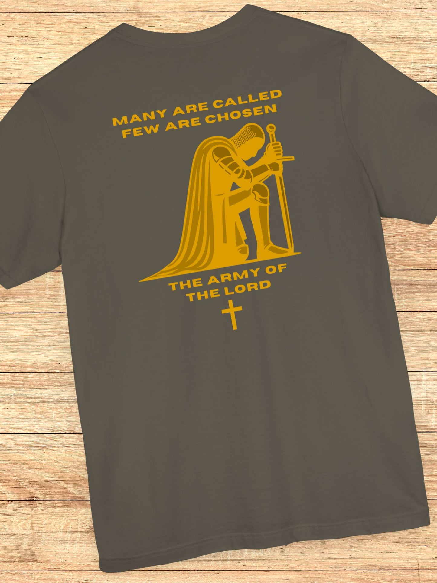 'Many are Called, Few are Chosen, The Army of The Lord' Knight Graphic Unisex T-Shirt, Christian Apparel