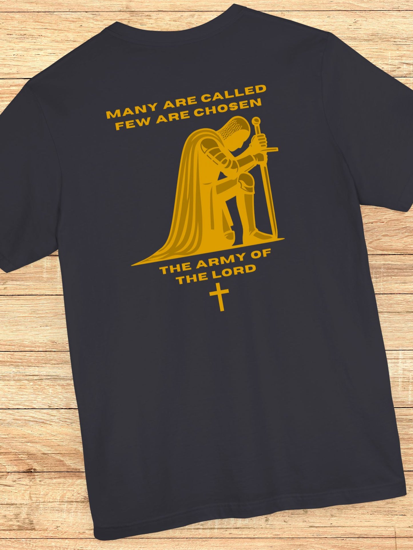 'Many are Called, Few are Chosen, The Army of The Lord' Knight Graphic Unisex T-Shirt, Christian Apparel