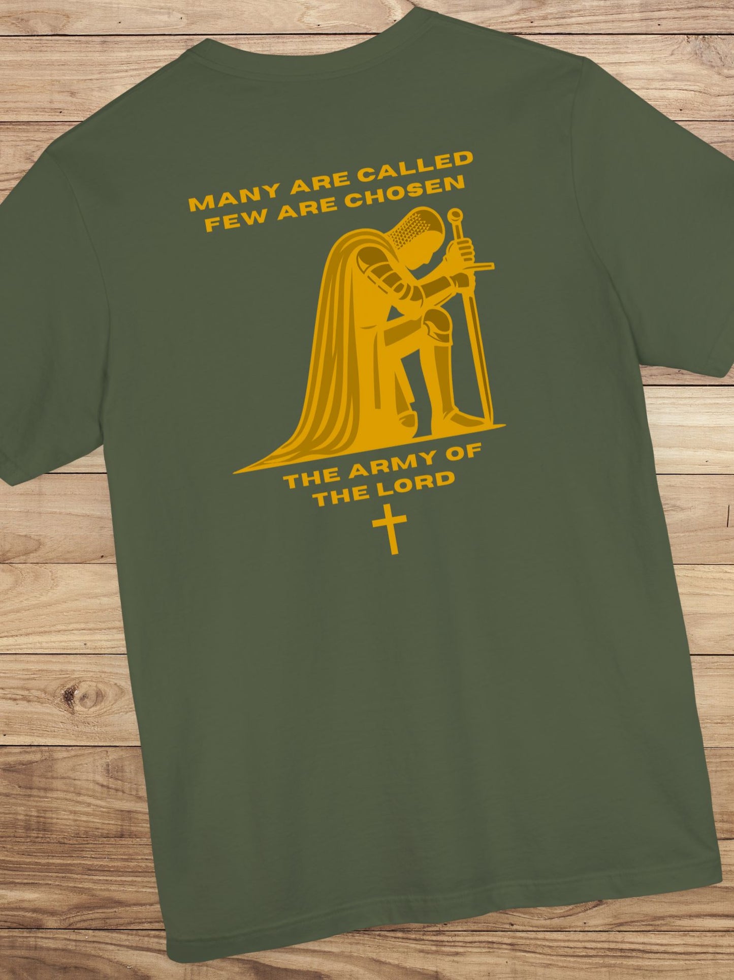'Many are Called, Few are Chosen, The Army of The Lord' Knight Graphic Unisex T-Shirt, Christian Apparel