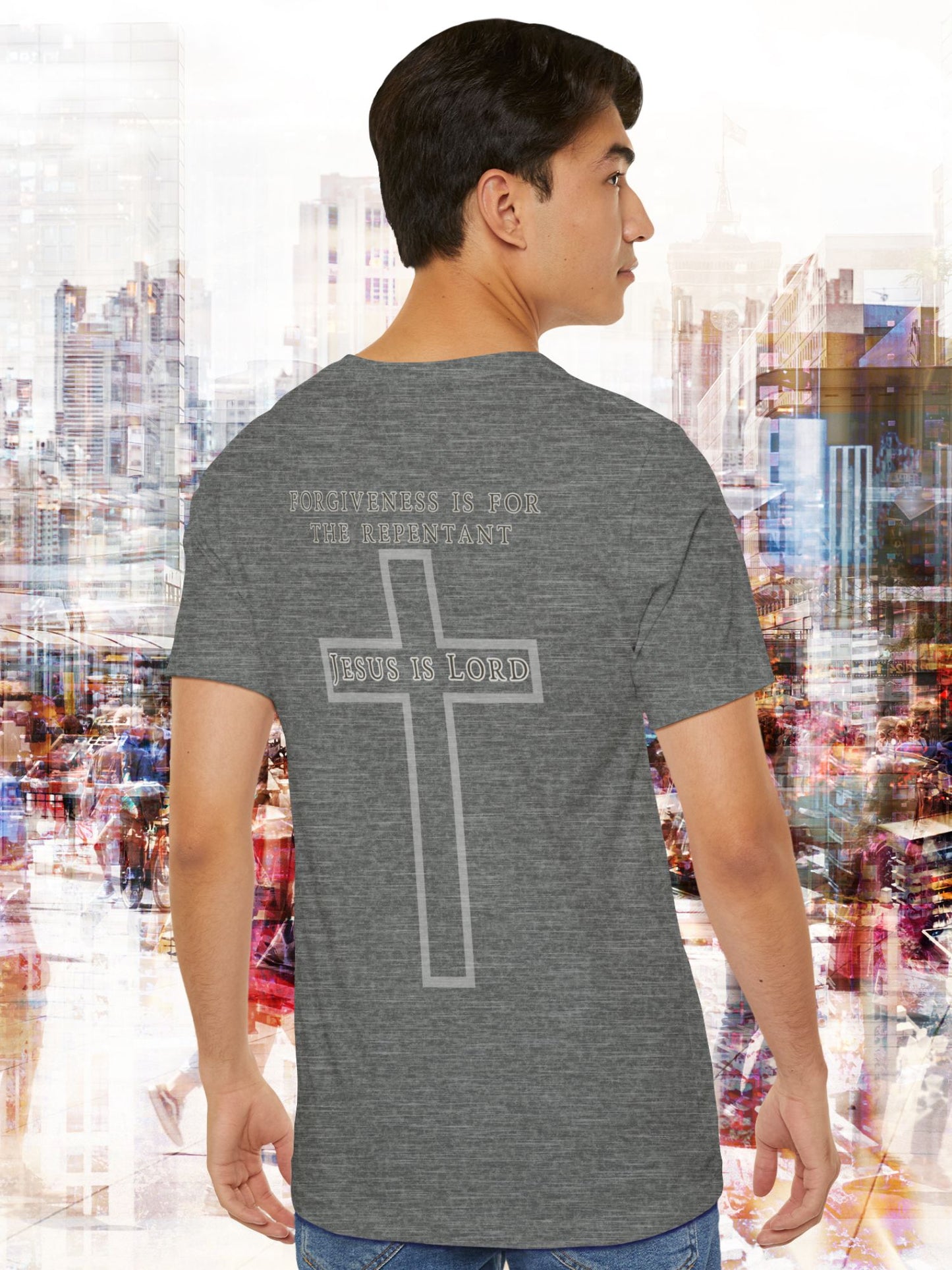 'Forgiveness is for the Repentant, Jesus is Lord' Unisex T-Shirt, Christian Apparel, Jesus Tee