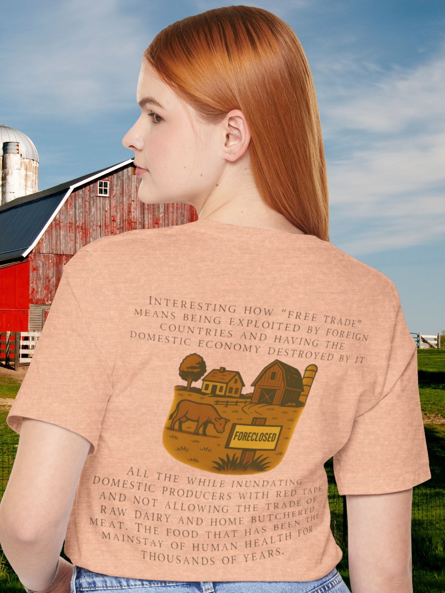"Free trade" Homesteader Graphic Unisex T-Shirt