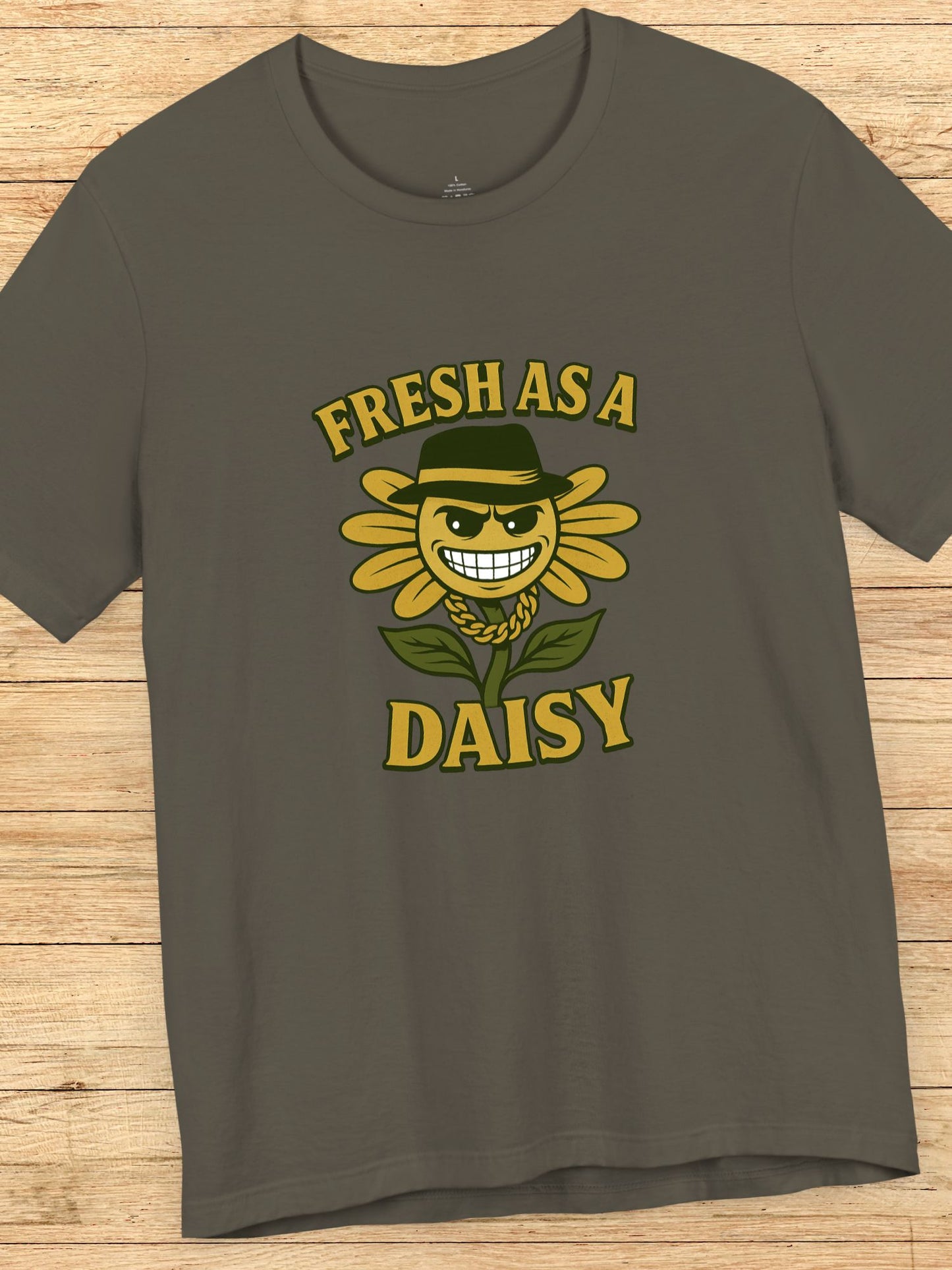'Fresh as a Daisy' Gangster Flower Graphic Unisex T-Shirt,  Flower Lovers, Summer Apparel
