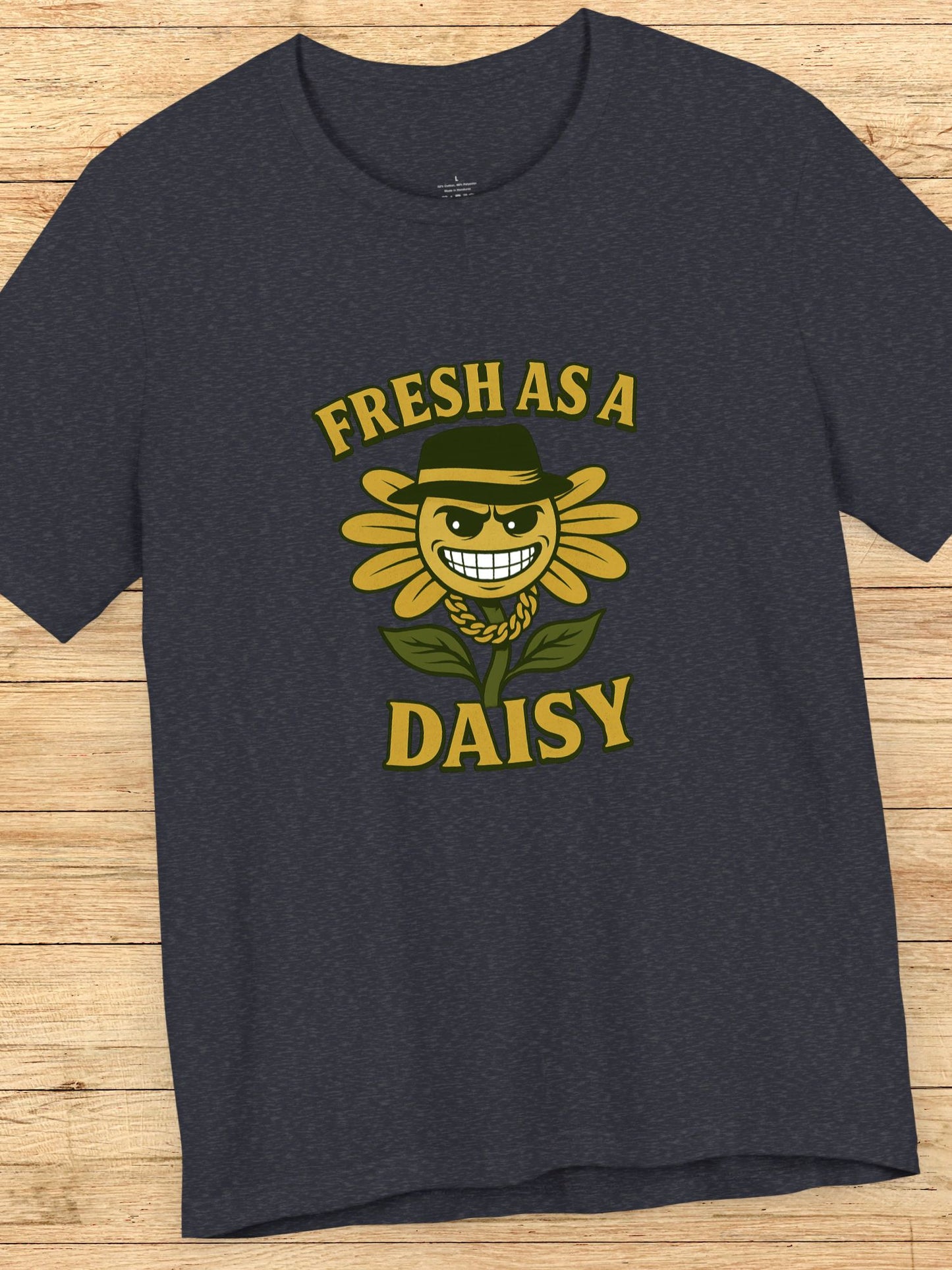 'Fresh as a Daisy' Gangster Flower Graphic Unisex T-Shirt,  Flower Lovers, Summer Apparel