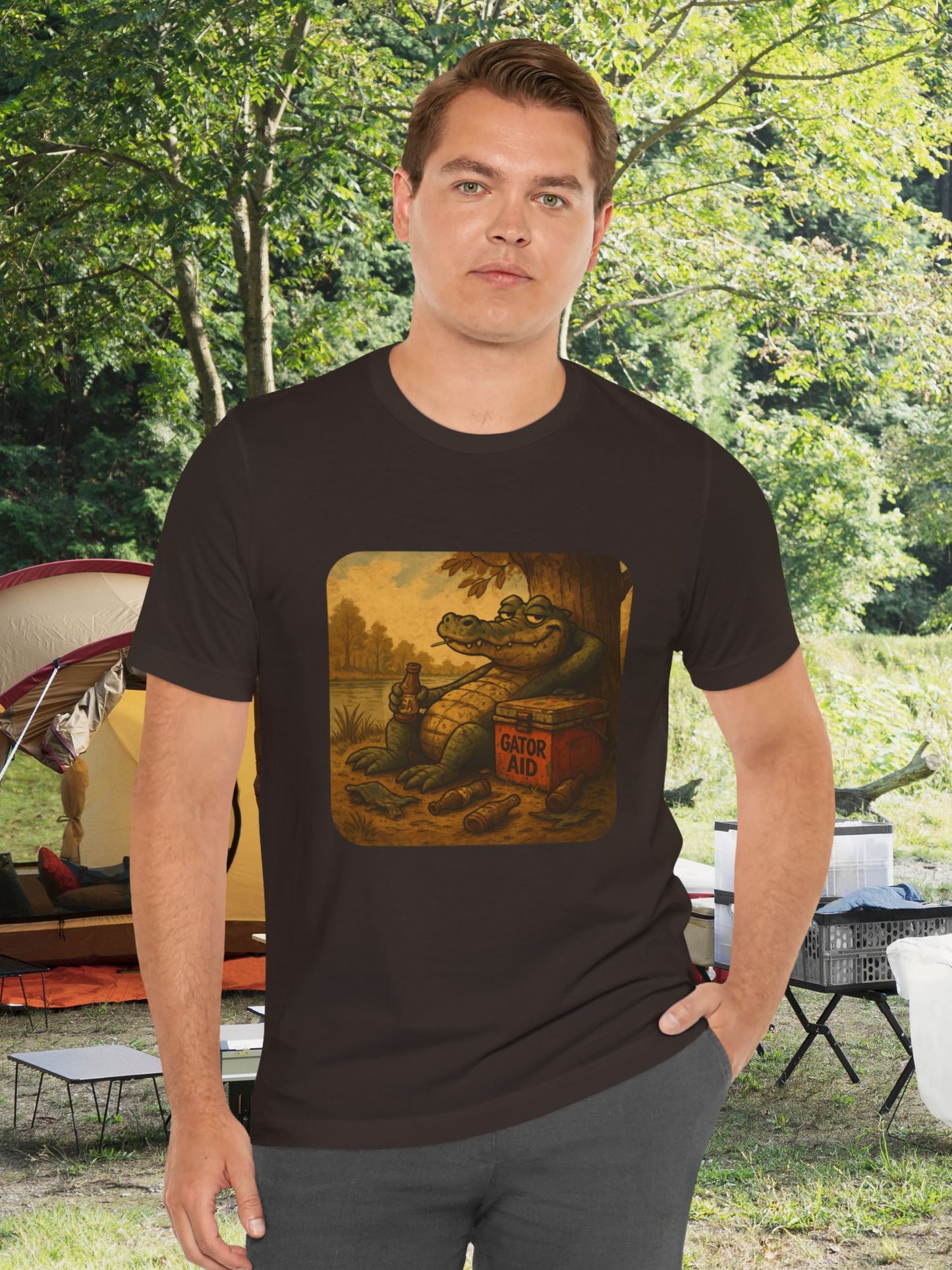 "Gator Aid" Graphic Tee, Unisex T-Shirt, Casual Wear, Animal Lover Gift, Summer Fashion, Outdoor Adventure Shirt