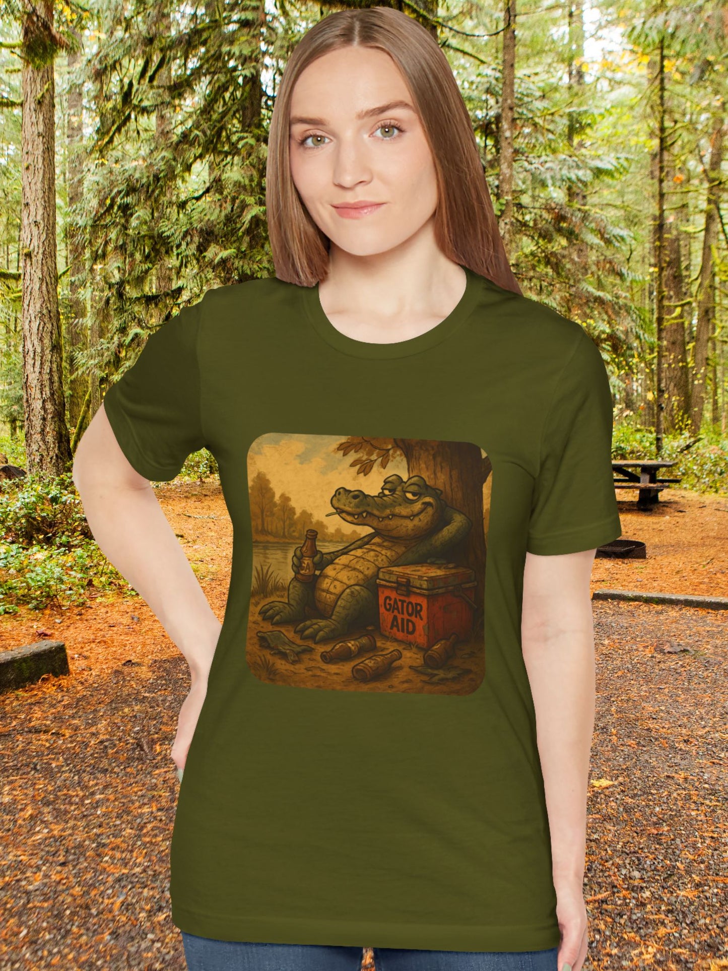 "Gator Aid" Graphic Tee, Unisex T-Shirt, Casual Wear, Animal Lover Gift, Summer Fashion, Outdoor Adventure Shirt