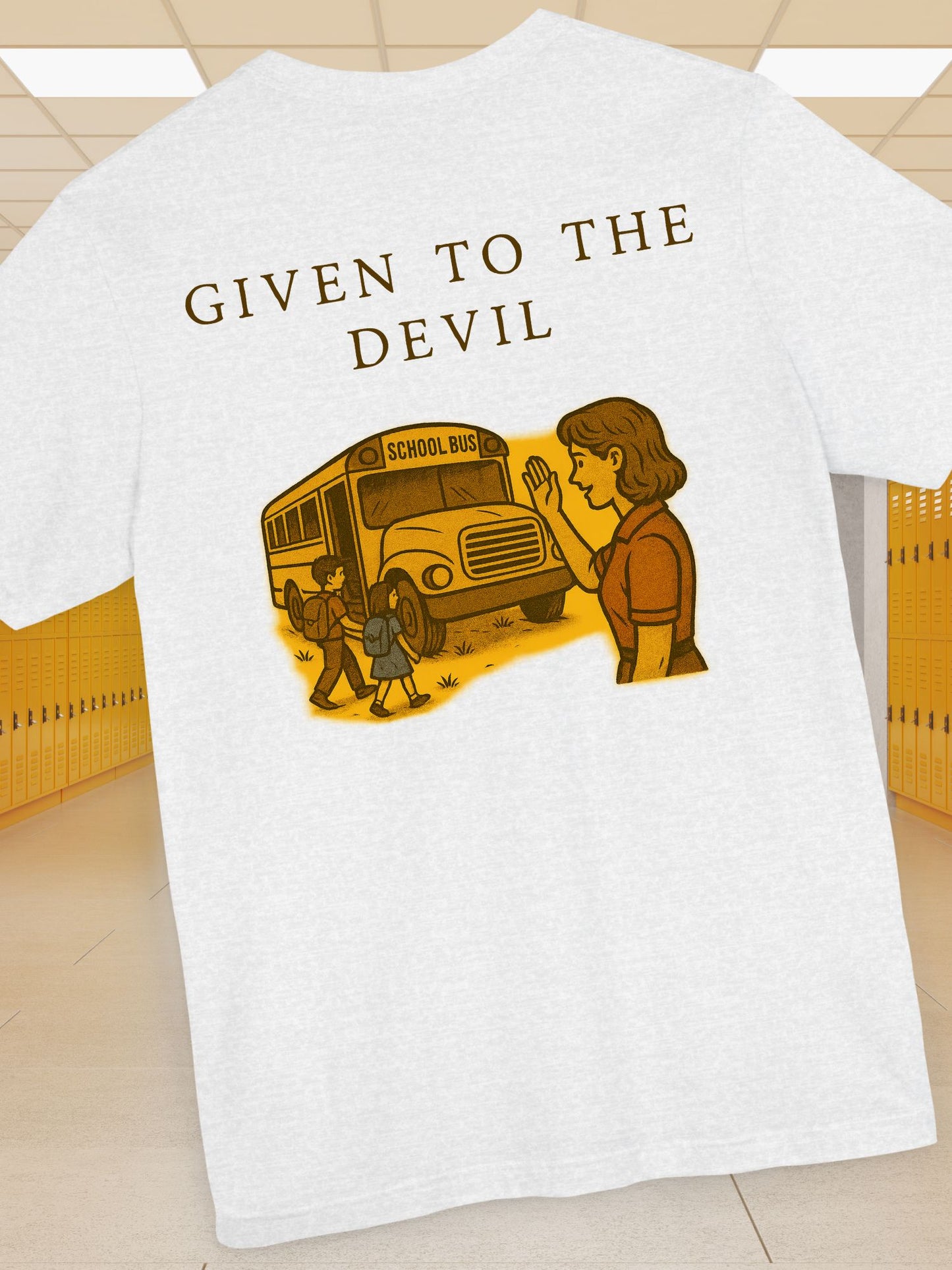 "Given to the Devil" Graphic Tee, Unisex Jersey Short Sleeve Tee, Retro Style Shirt, Unique Gift for Teens, Back to School