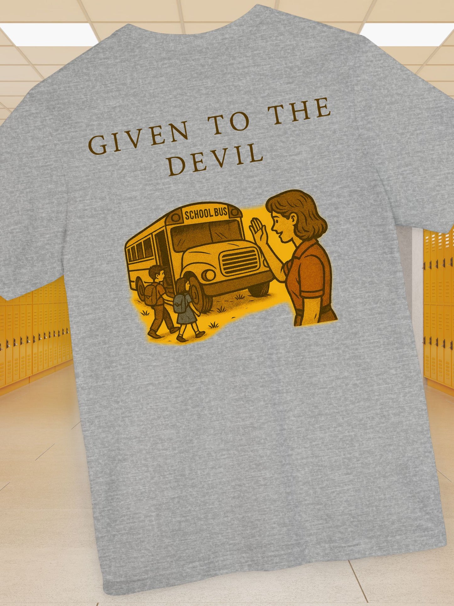 "Given to the Devil" Graphic Tee, Unisex Jersey Short Sleeve Tee, Retro Style Shirt, Unique Gift for Teens, Back to School