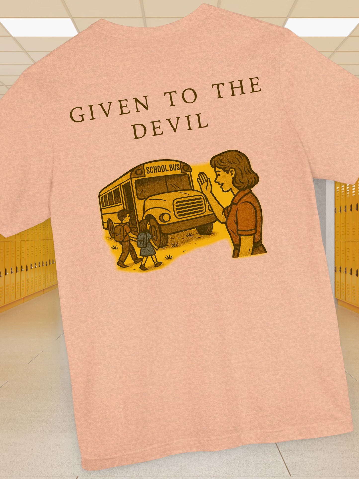 "Given to the Devil" Graphic Tee, Unisex Jersey Short Sleeve Tee, Retro Style Shirt, Unique Gift for Teens, Back to School