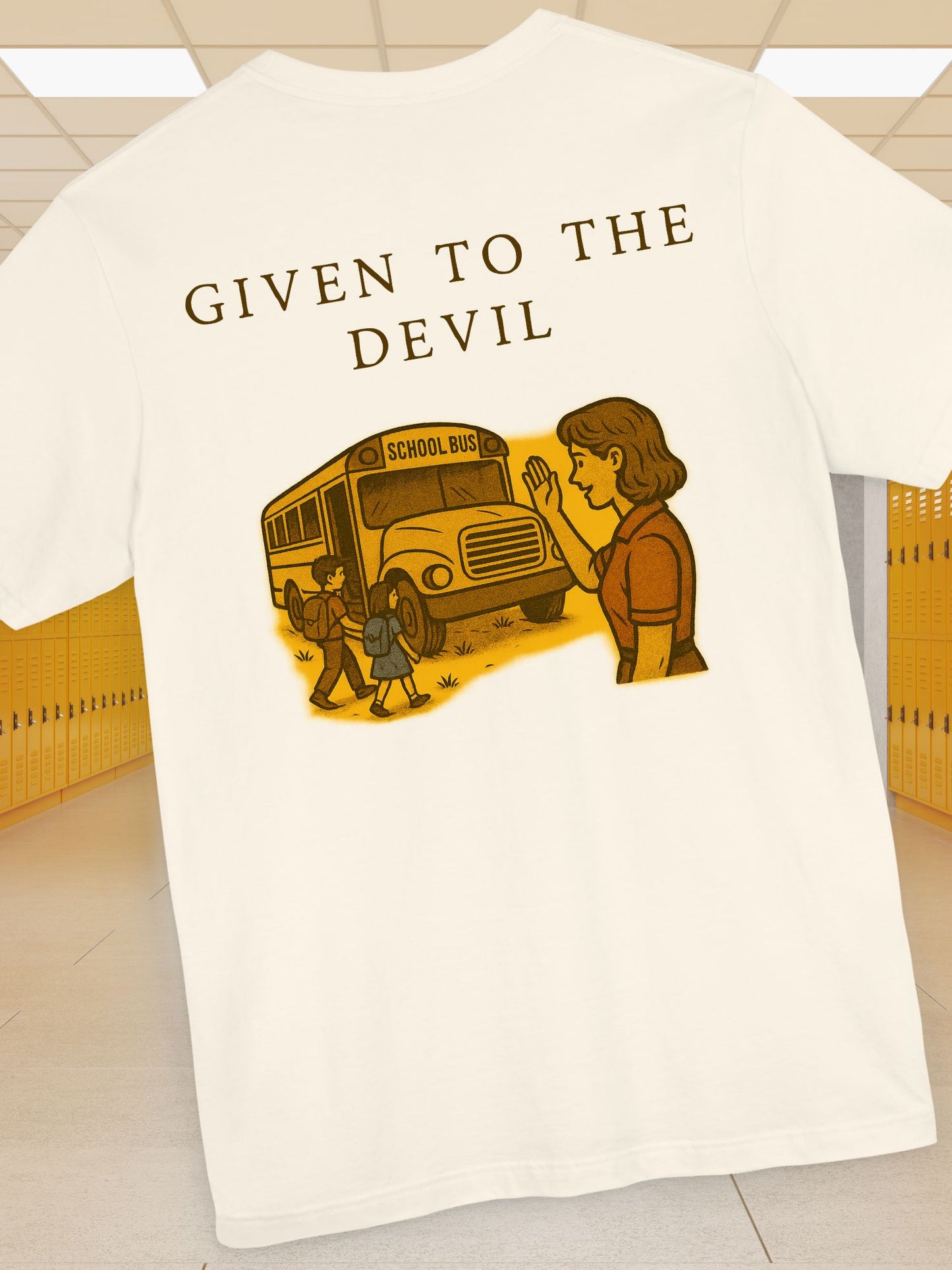 "Given to the Devil" Graphic Tee, Unisex Jersey Short Sleeve Tee, Retro Style Shirt, Unique Gift for Teens, Back to School