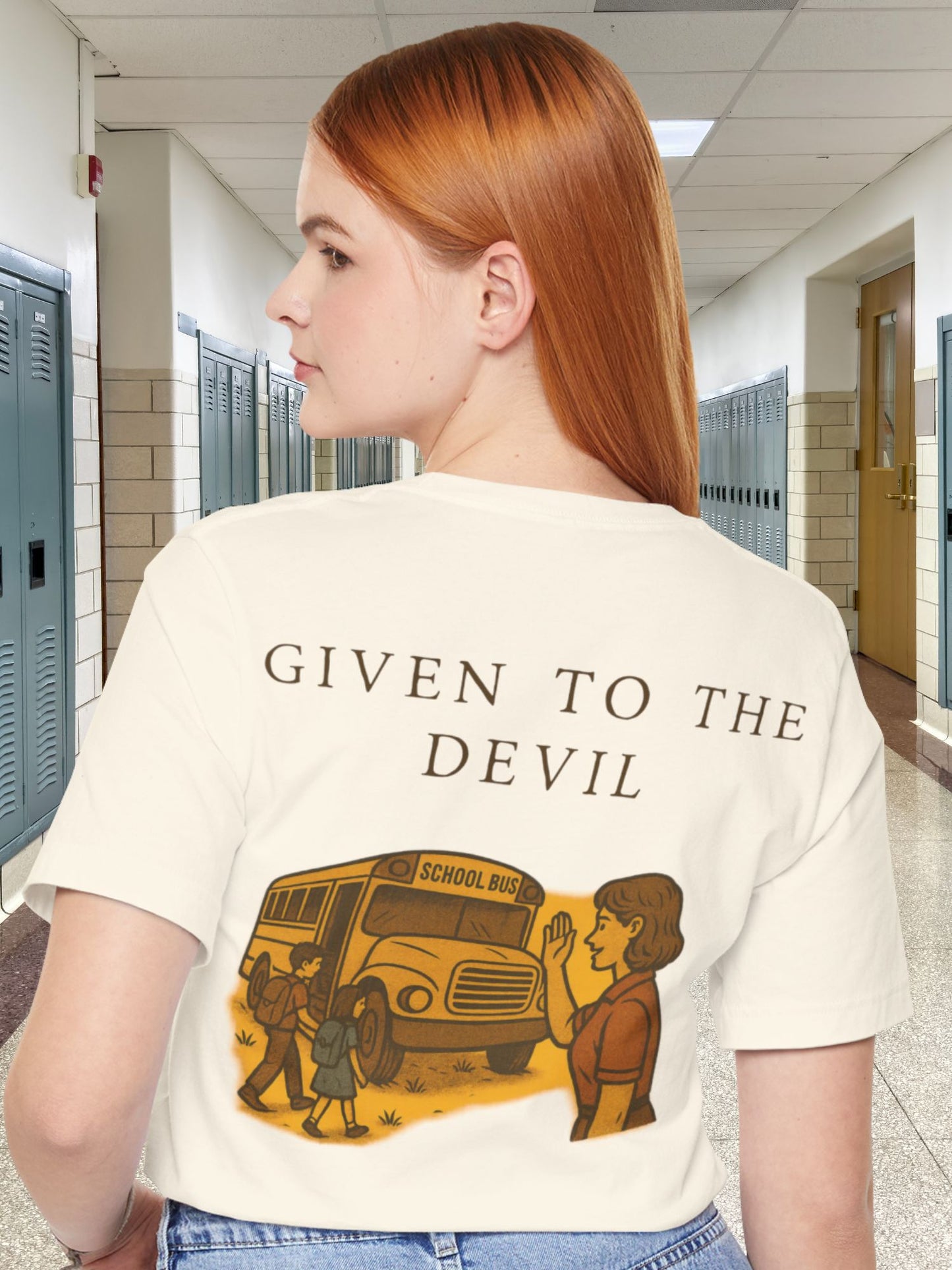 "Given to the Devil" Graphic Tee, Unisex Jersey Short Sleeve Tee, Retro Style Shirt, Unique Gift for Teens, Back to School