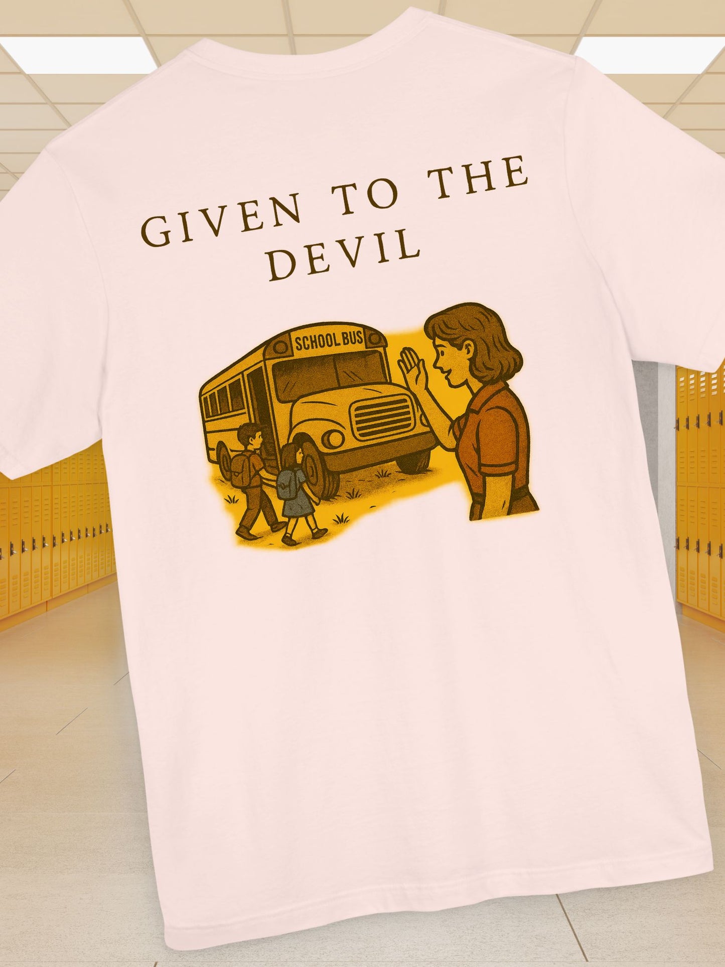 "Given to the Devil" Graphic Tee, Unisex Jersey Short Sleeve Tee, Retro Style Shirt, Unique Gift for Teens, Back to School