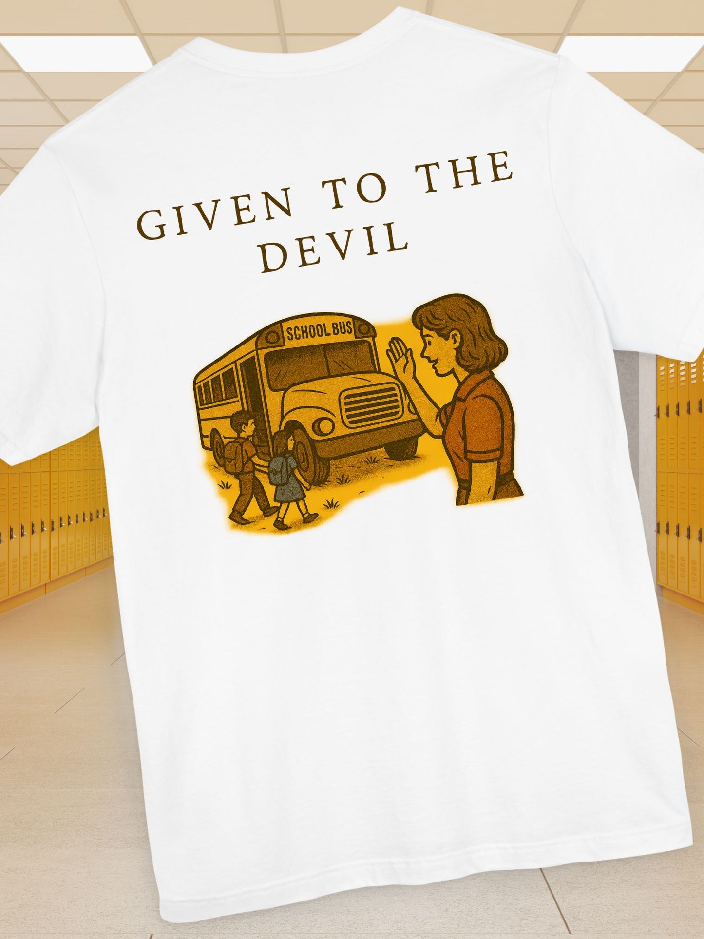 "Given to the Devil" Graphic Tee, Unisex Jersey Short Sleeve Tee, Retro Style Shirt, Unique Gift for Teens, Back to School