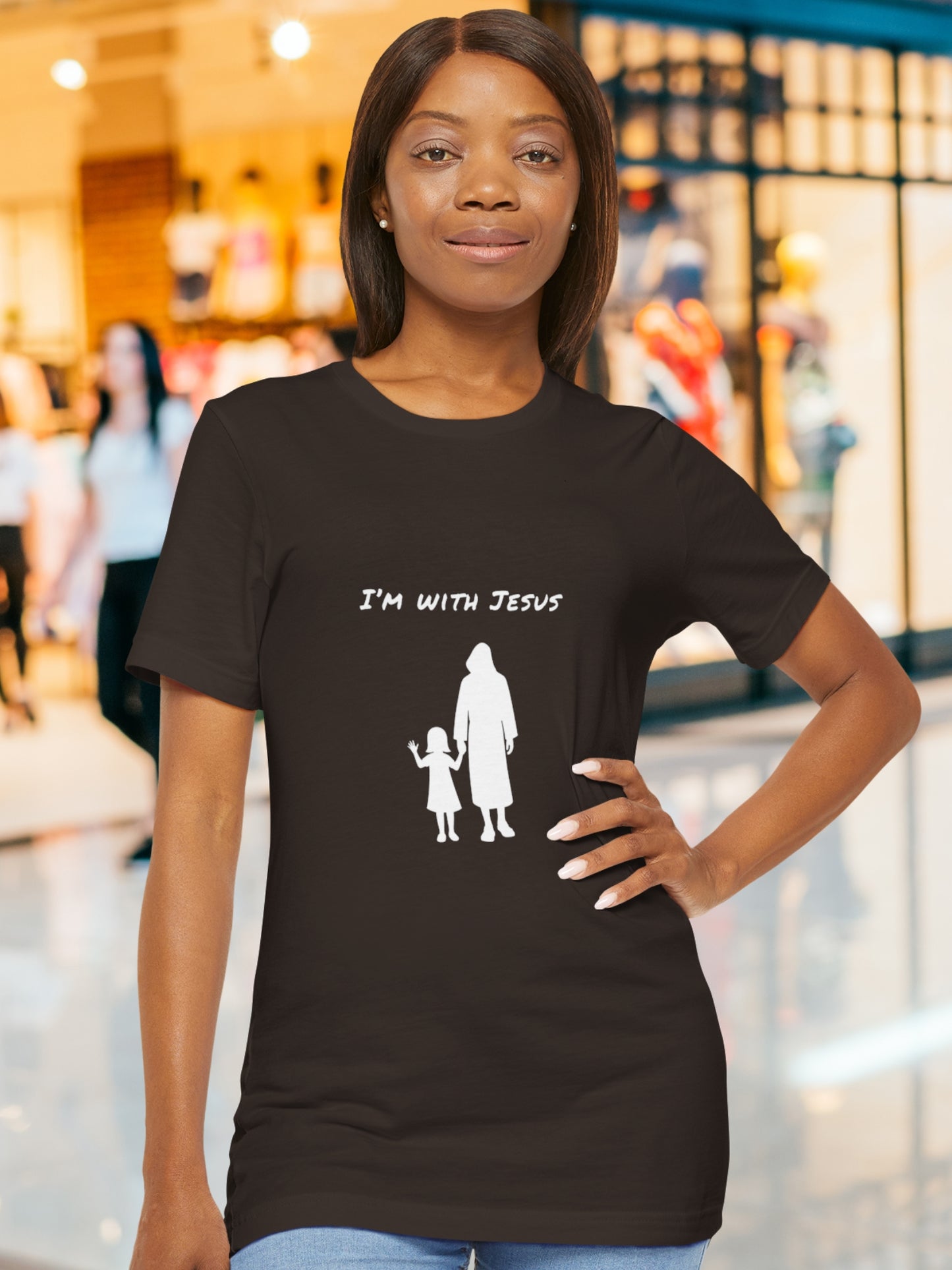 'I'm with Jesus' (girl) Unisex T-Shirt, Jesus Tee, Christian Apparel