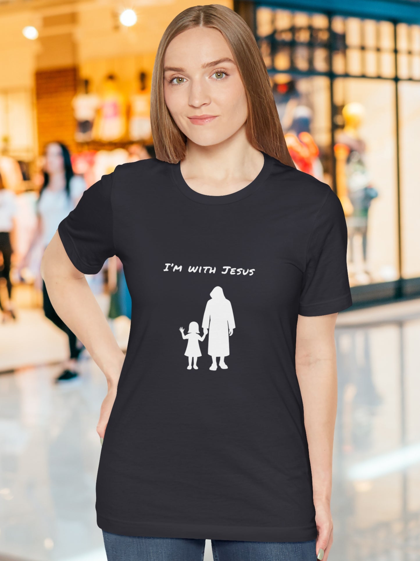 'I'm with Jesus' (girl) Unisex T-Shirt, Jesus Tee, Christian Apparel