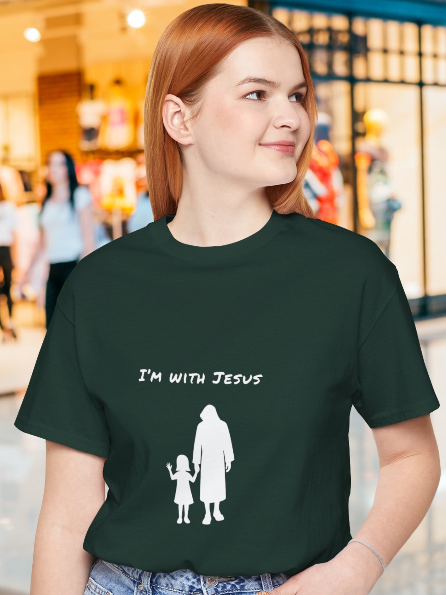 'I'm with Jesus' (girl) Unisex T-Shirt, Jesus Tee, Christian Apparel