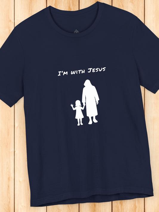 'I'm with Jesus' (girl) Unisex T-Shirt, Jesus Tee, Christian Apparel