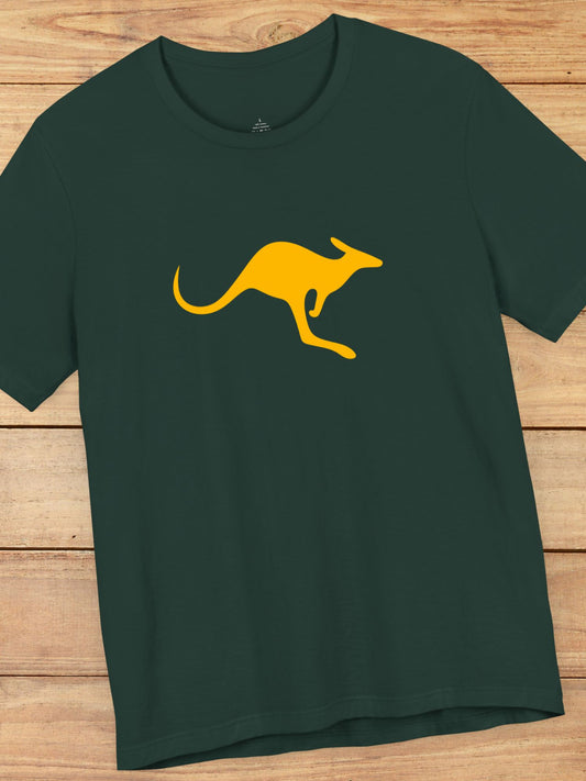 Kangaroo Graphic T-Shirt, Australian Tee, Stylish Animal Apparel