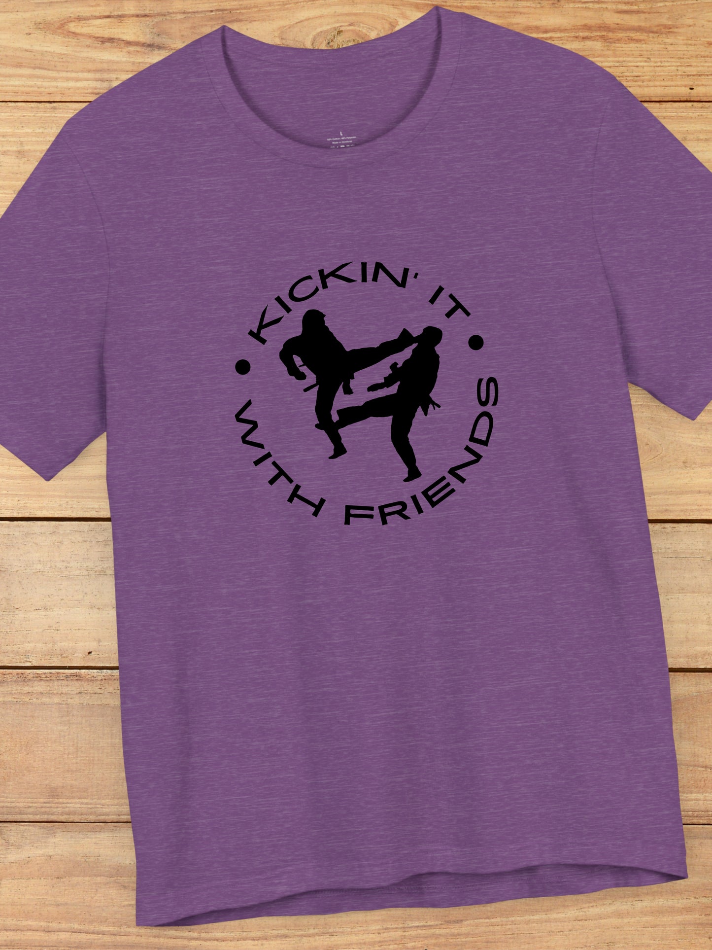 'Kickin' It With Friends' Graphic Unisex T-Shirt, Martial Arts Gift, MMA Apparel, Karate Friendship Tee
