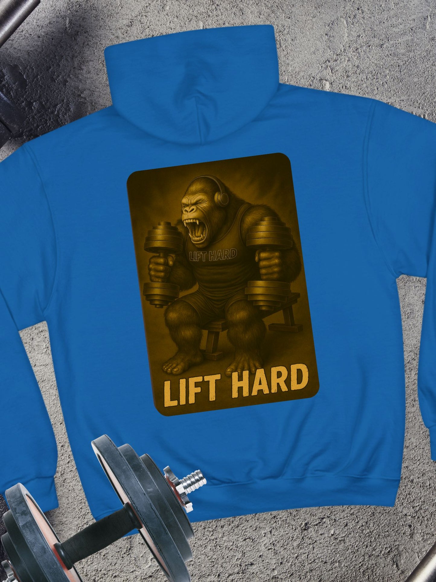 Motivational Fitness Hoodie - Lift Hard Champion Sweatshirt