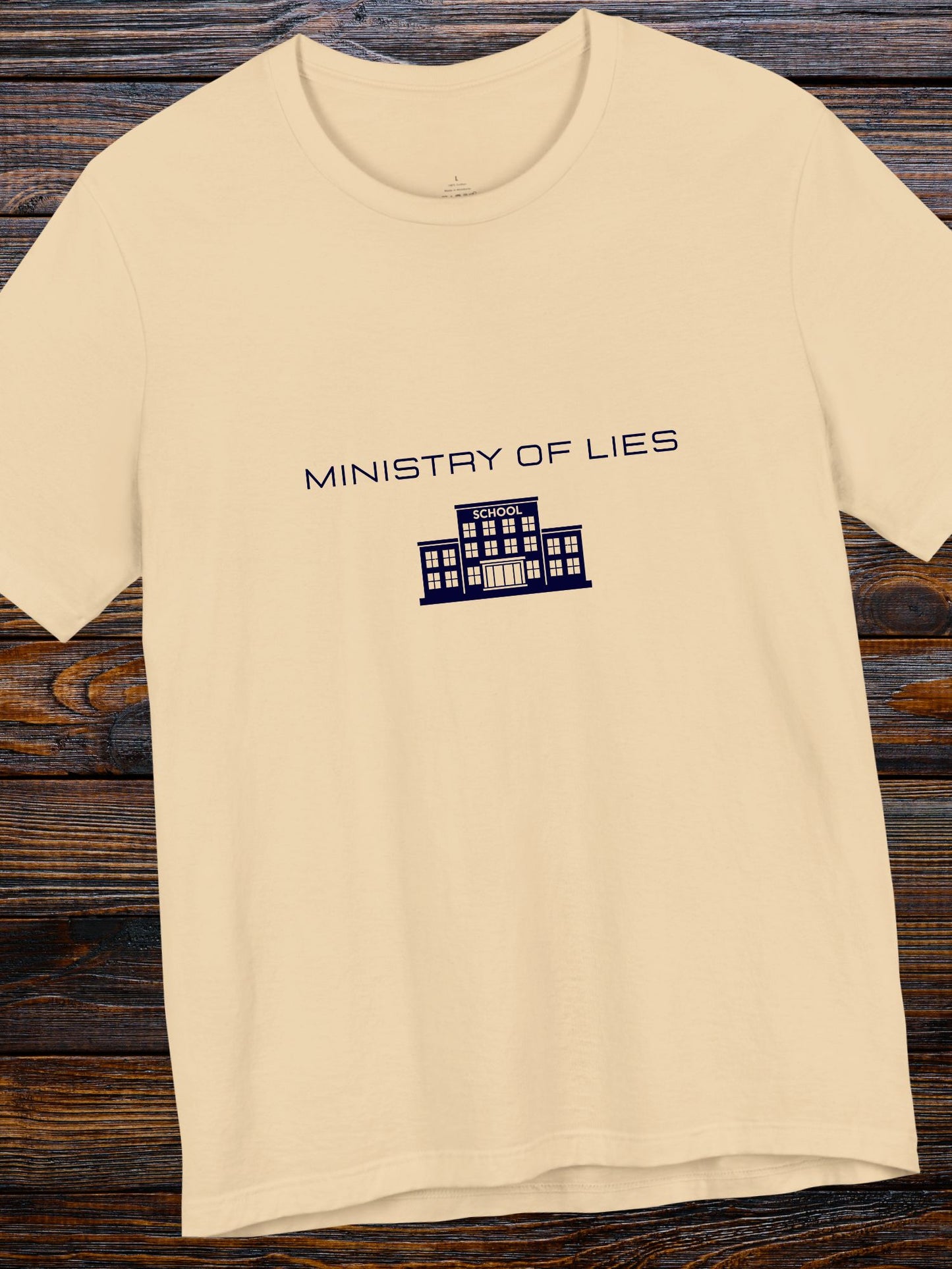 'Ministry of Lies' School Graphic Unisex T-Shirt, Anti-School Apparel