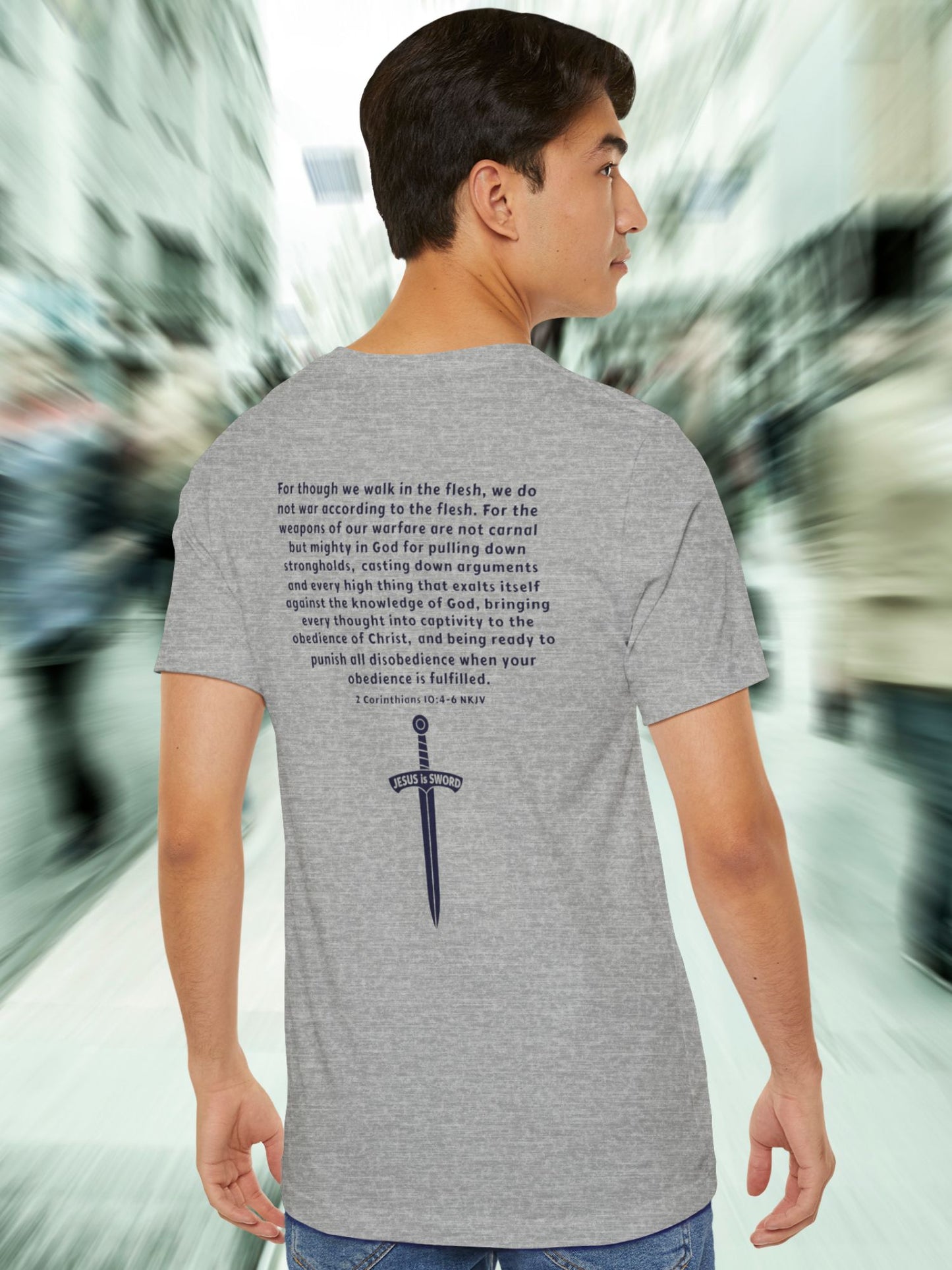 '... Being Ready to Punish All Disobedience When Your Obedience is Fulfilled. 2 Corinthians 10:4-6 NKJV  JESUS is SWORD' Unisex T-Shirt, Jesus Tee, Christian Apparel
