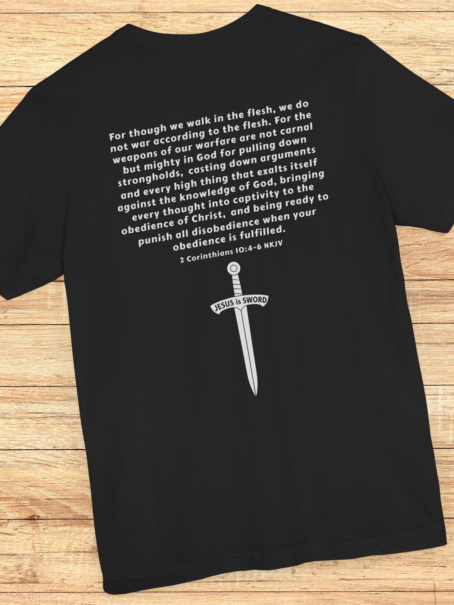 '... Being Ready to Punish All Disobedience When Your Obedience is Fulfilled. 2 Corinthians 10:4-6 NKJV  JESUS is SWORD' Unisex T-Shirt, Jesus Tee, Christian Apparel
