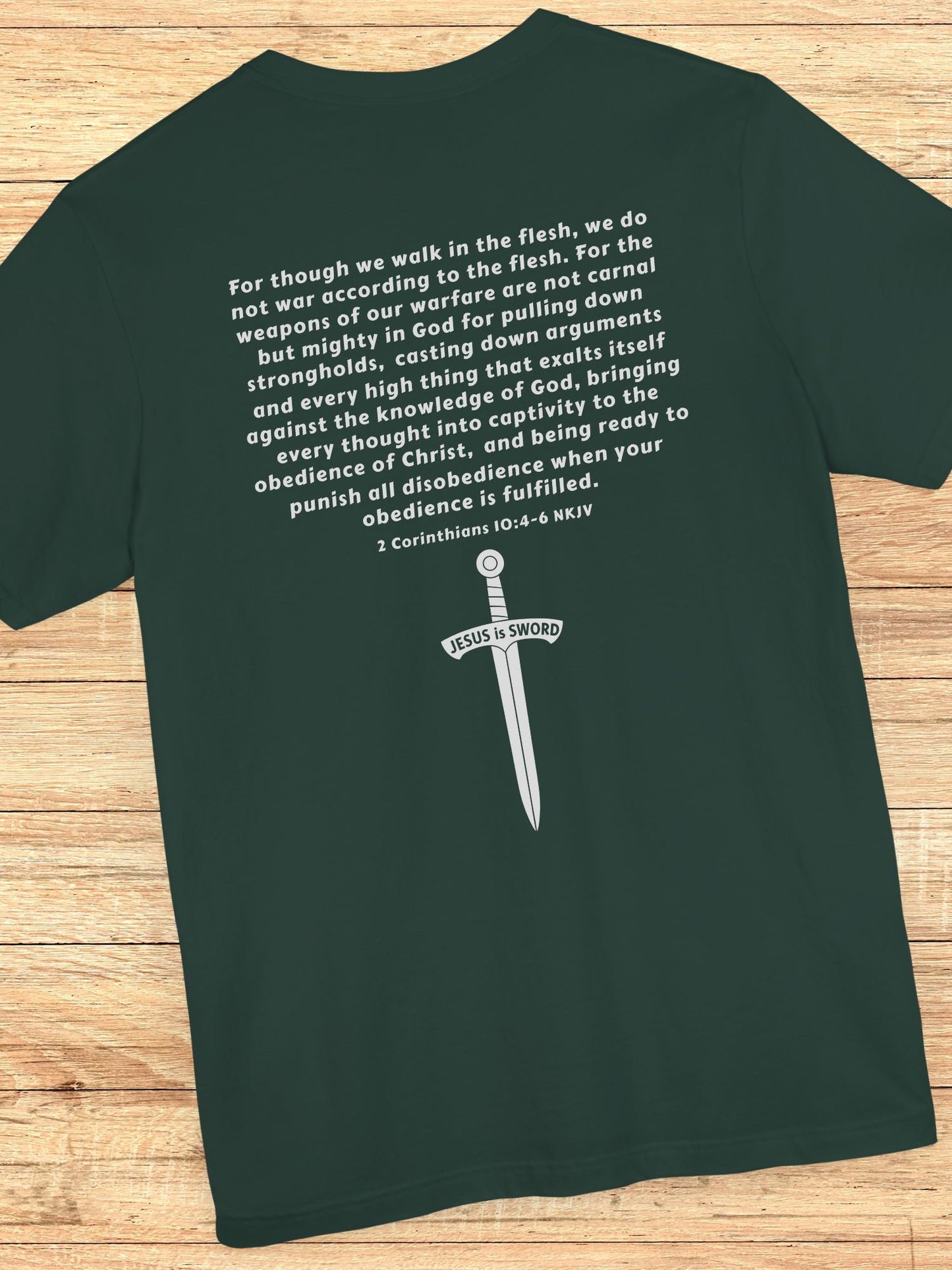 '... Being Ready to Punish All Disobedience When Your Obedience is Fulfilled. 2 Corinthians 10:4-6 NKJV  JESUS is SWORD' Unisex T-Shirt, Jesus Tee, Christian Apparel