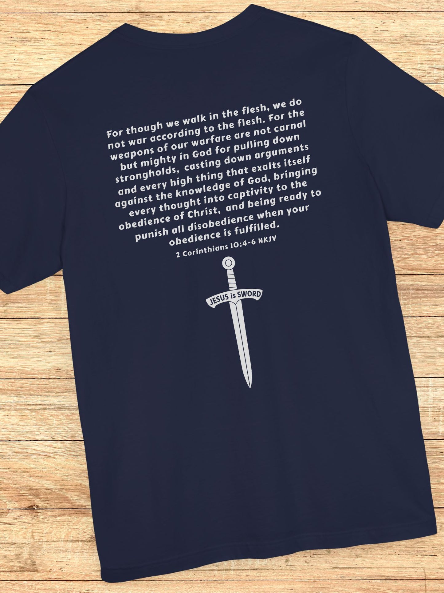 '... Being Ready to Punish All Disobedience When Your Obedience is Fulfilled. 2 Corinthians 10:4-6 NKJV  JESUS is SWORD' Unisex T-Shirt, Jesus Tee, Christian Apparel