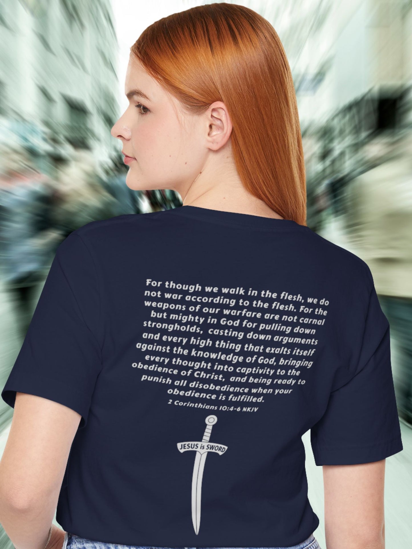 '... Being Ready to Punish All Disobedience When Your Obedience is Fulfilled. 2 Corinthians 10:4-6 NKJV  JESUS is SWORD' Unisex T-Shirt, Jesus Tee, Christian Apparel