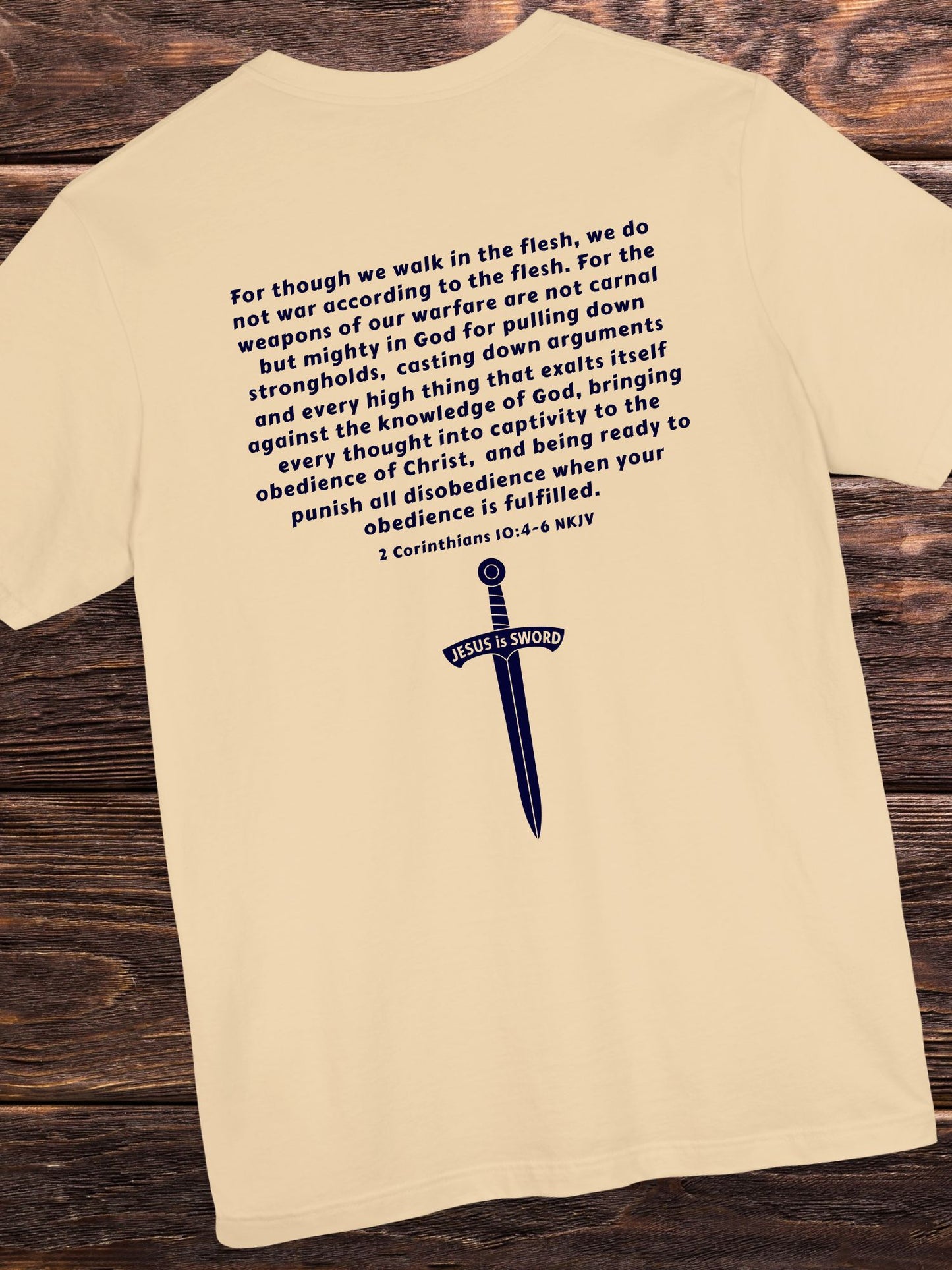 '... Being Ready to Punish All Disobedience When Your Obedience is Fulfilled. 2 Corinthians 10:4-6 NKJV  JESUS is SWORD' Unisex T-Shirt, Jesus Tee, Christian Apparel
