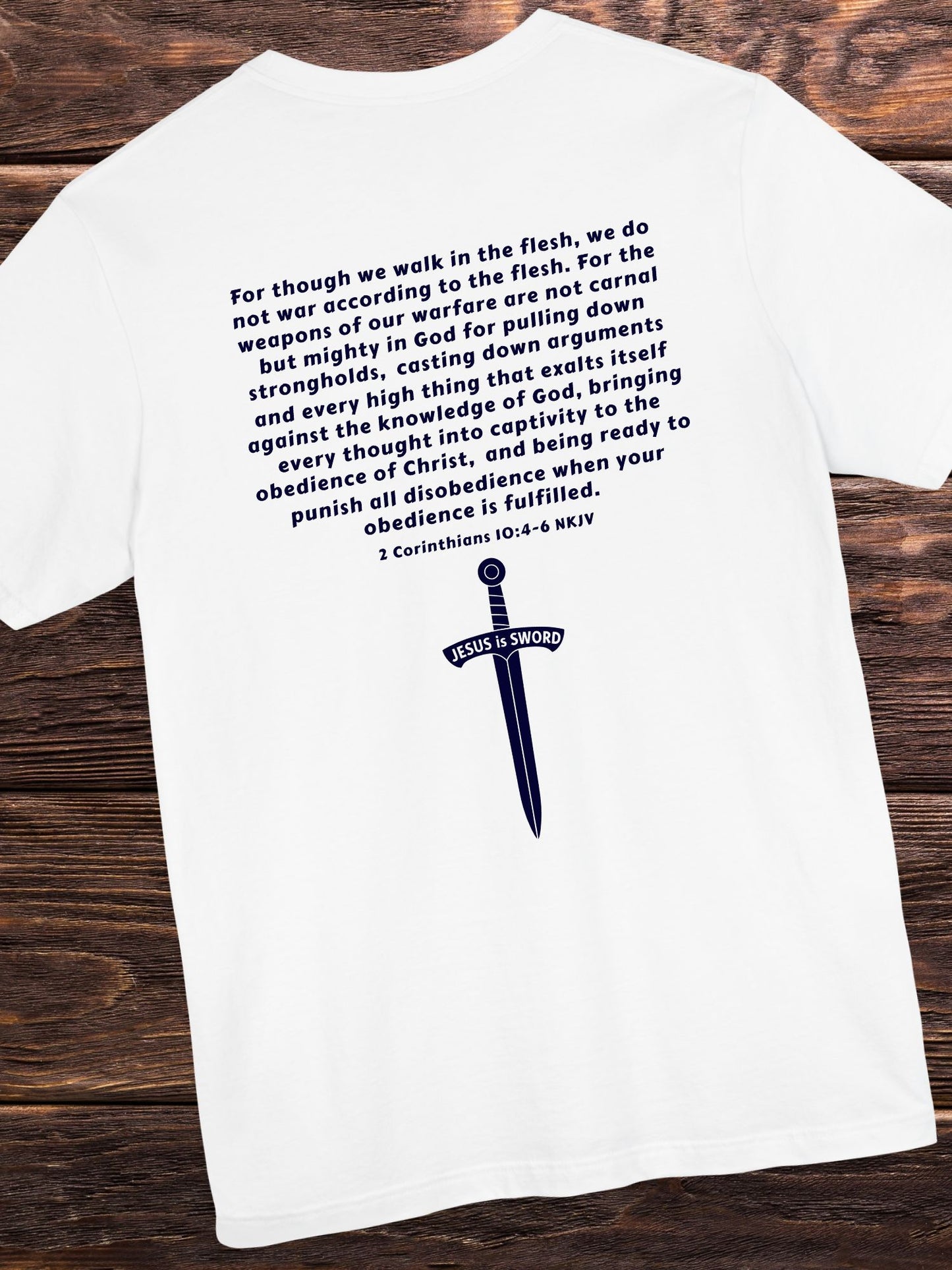 '... Being Ready to Punish All Disobedience When Your Obedience is Fulfilled. 2 Corinthians 10:4-6 NKJV  JESUS is SWORD' Unisex T-Shirt, Jesus Tee, Christian Apparel